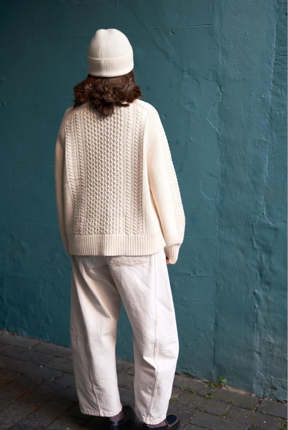 Aran Jumper - Oat Milk - Image 3