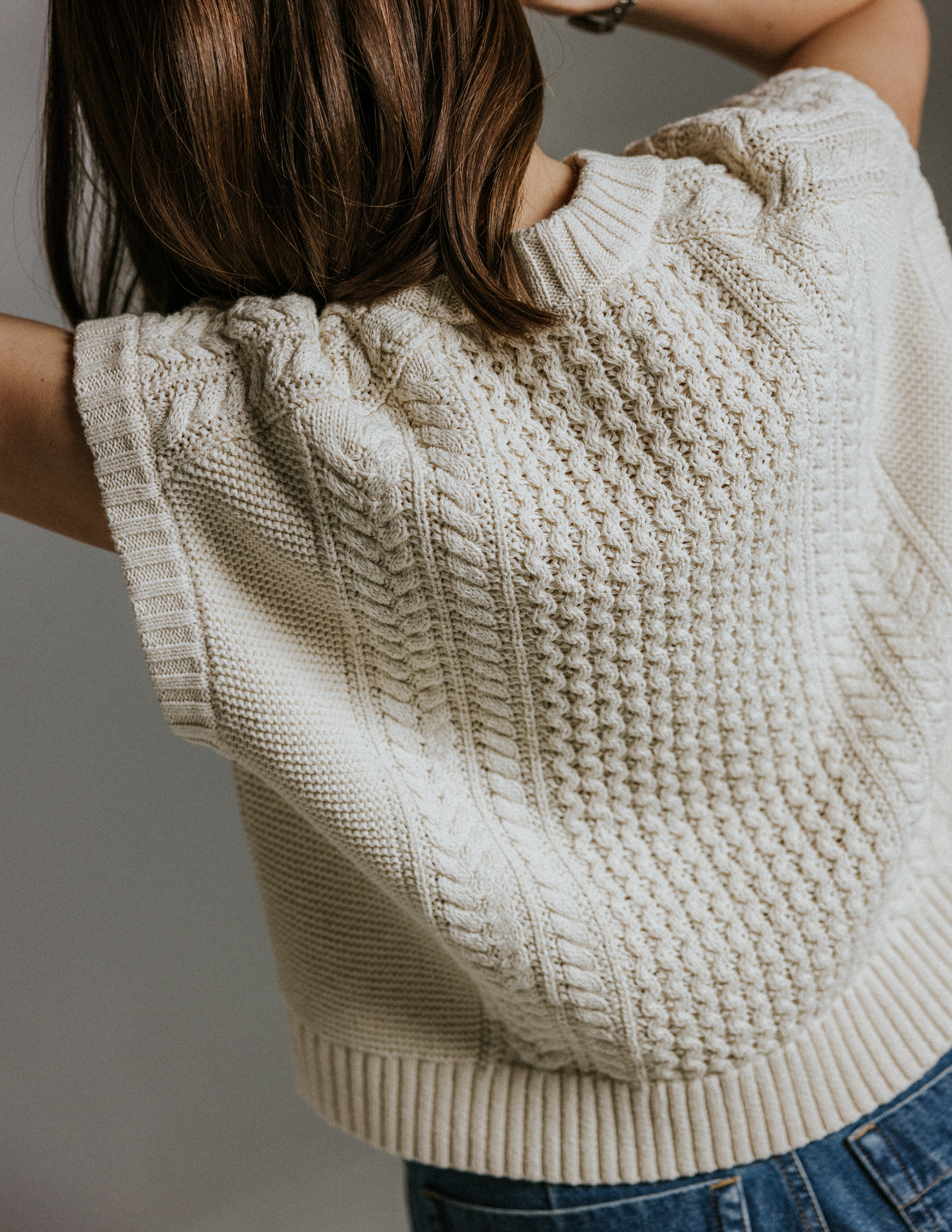 Aran Tank - Oat Milk - Image 6