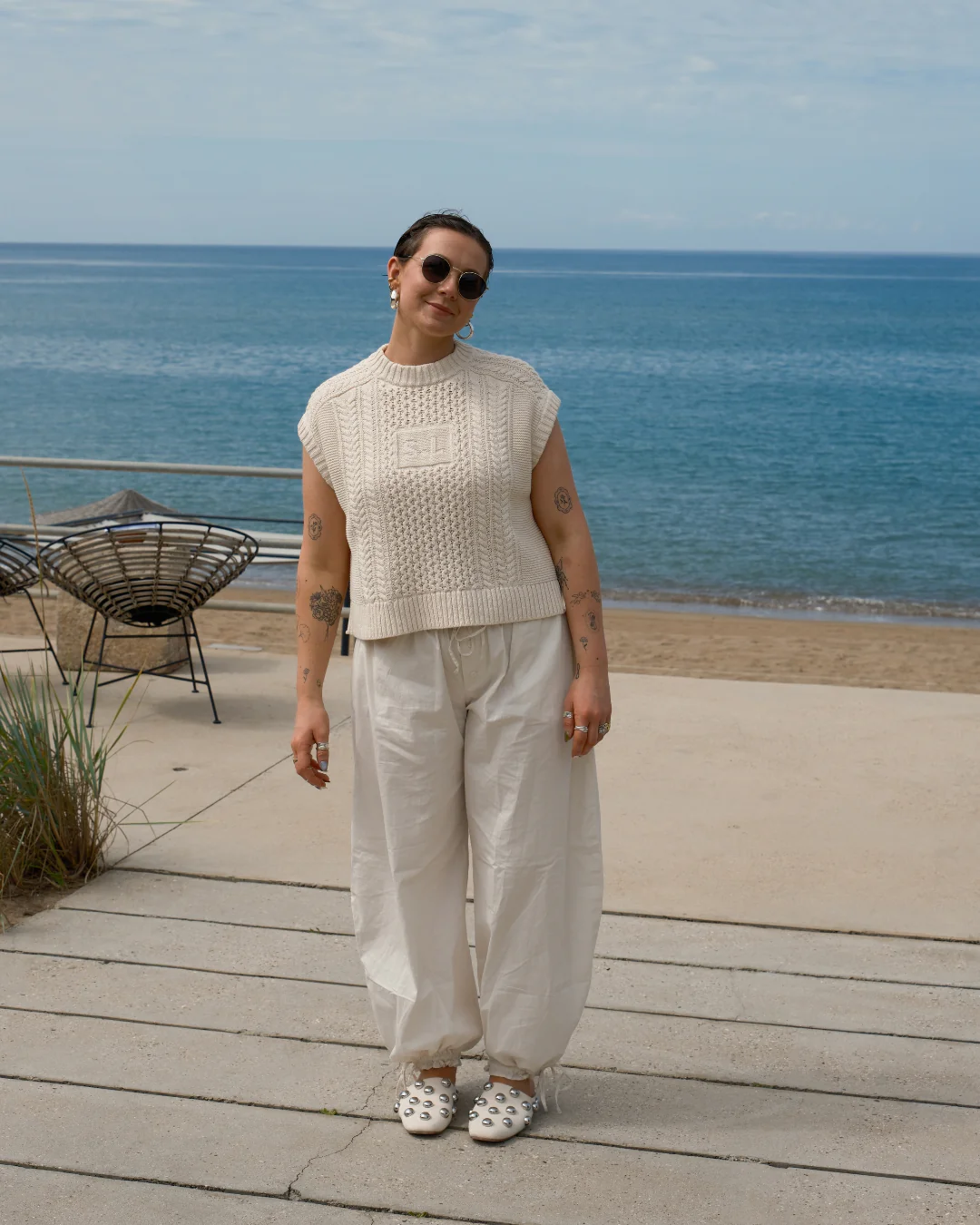 Aran Tank - Oat Milk - Image 8