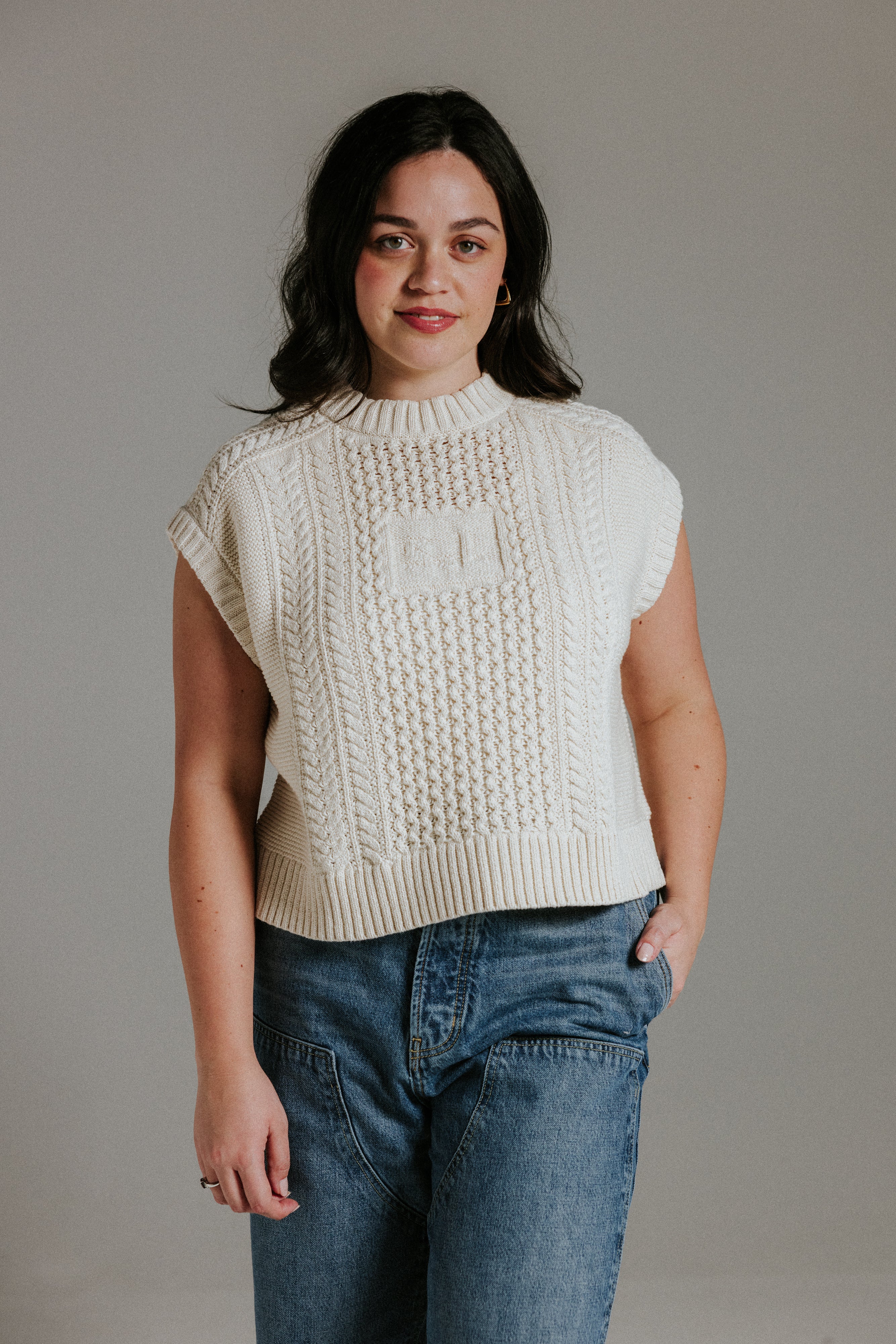 Aran Tank - Oat Milk - Image 9