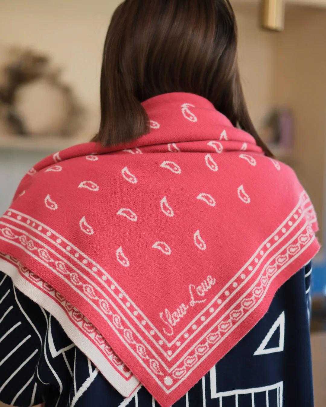 Bandana Scarf - Red - Image 2
