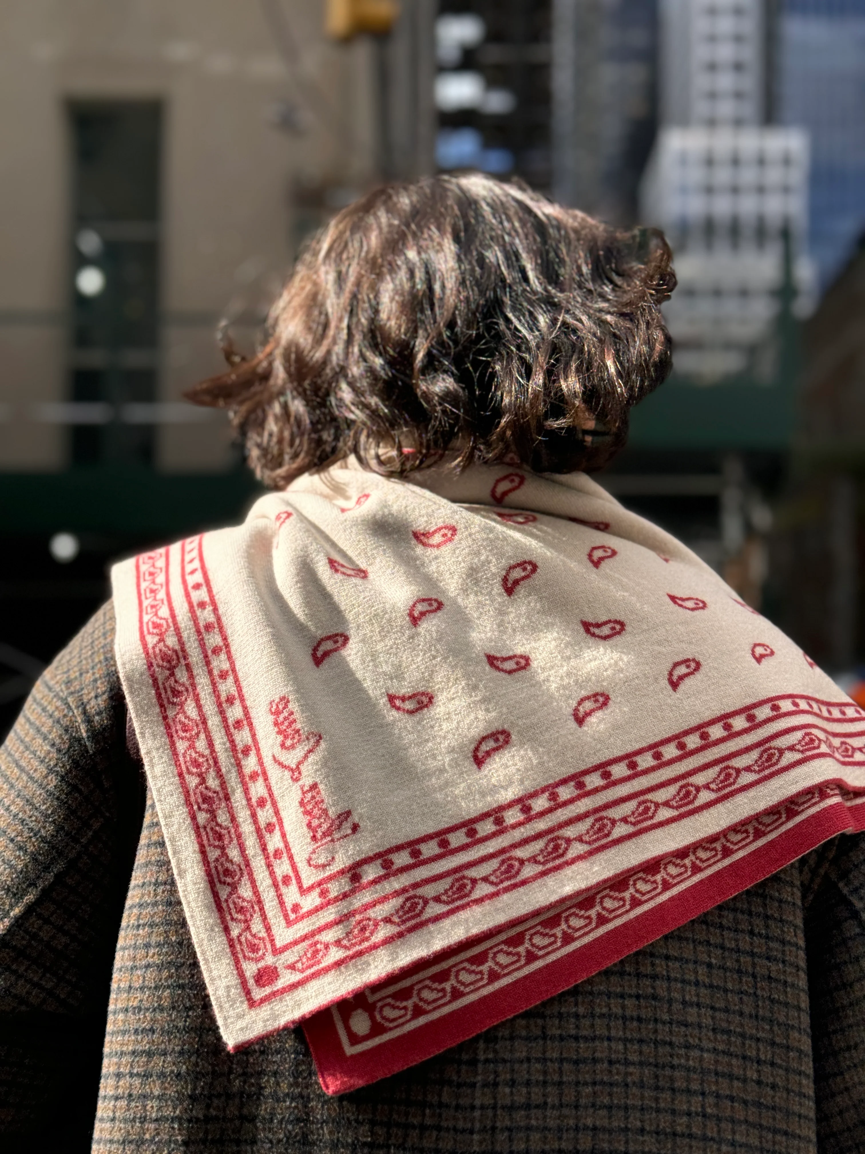 Bandana Scarf - Red - Image 7
