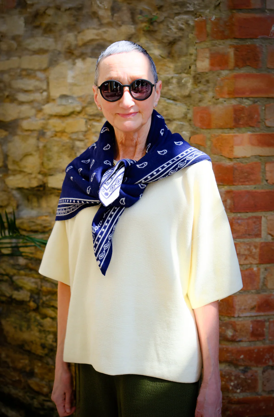 Bandana Scarf - French Navy - Image 4
