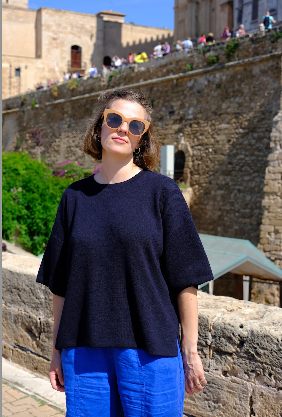Knitted Tee- Midnight Navy - Image 4