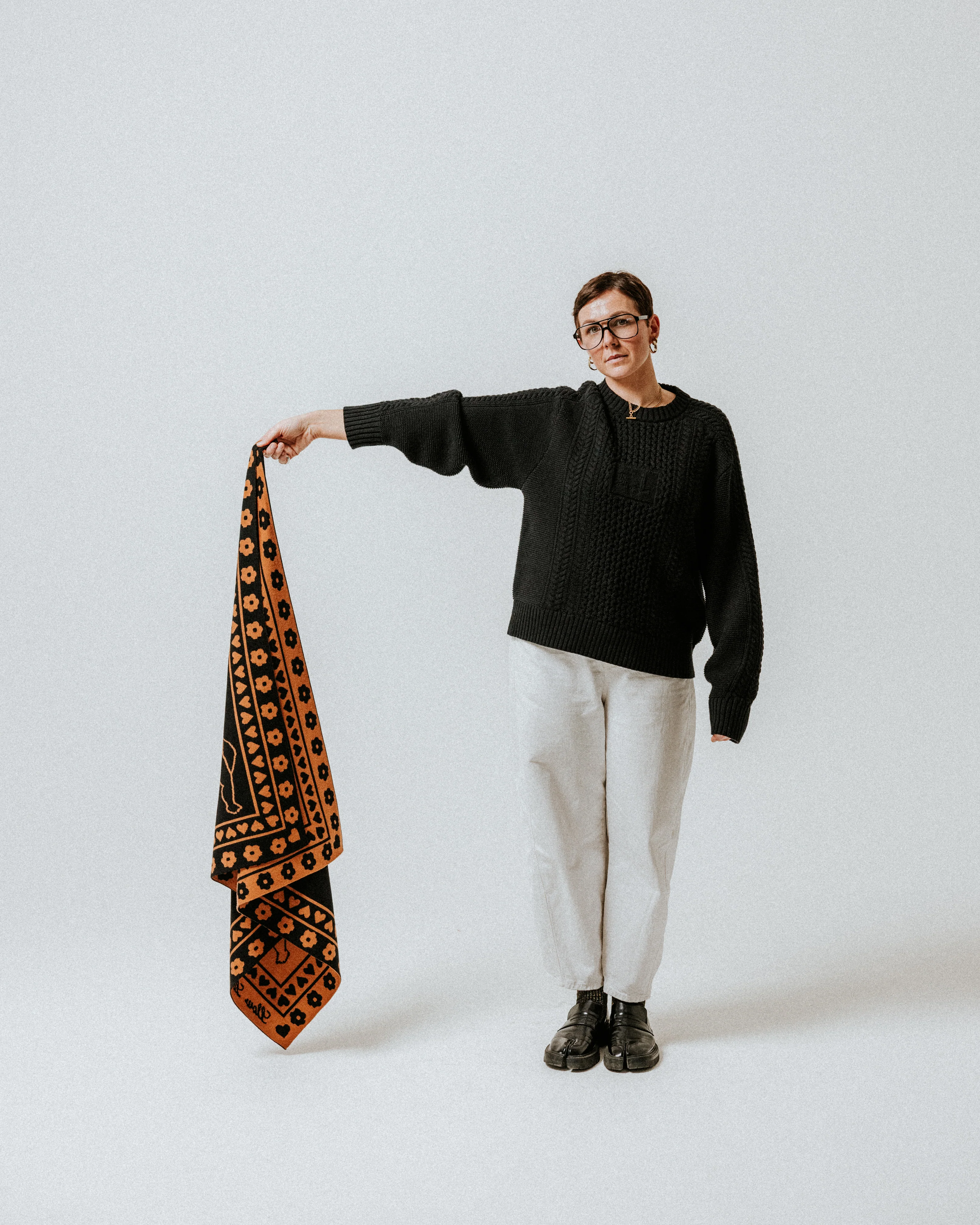 Cherub Scarf - Toffee / Black - Image 5