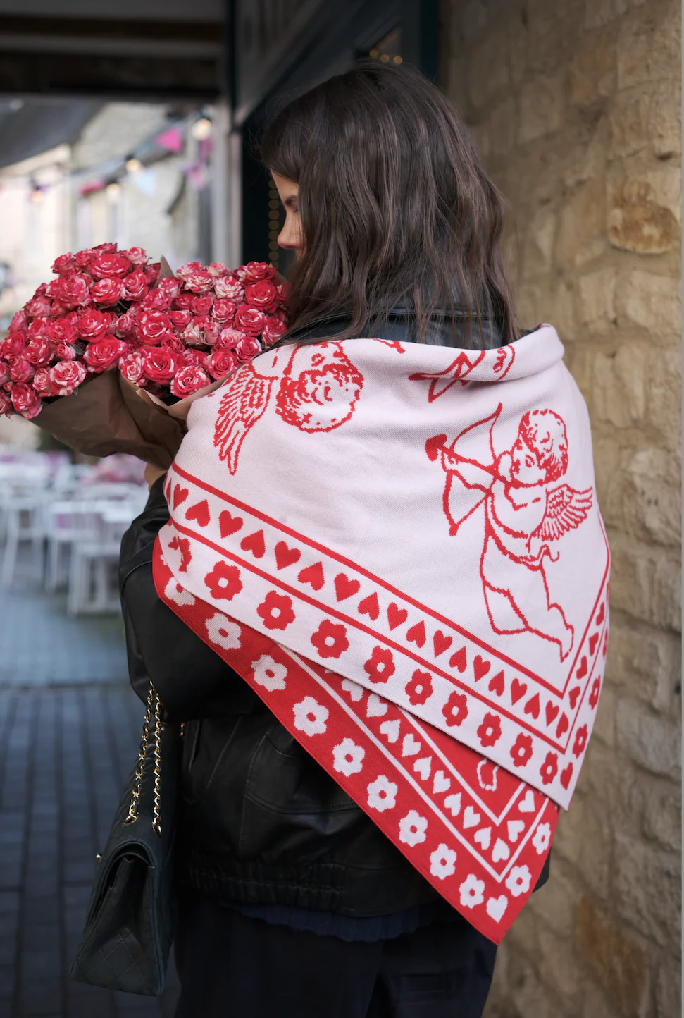 Cherub Scarf - Red / Pink