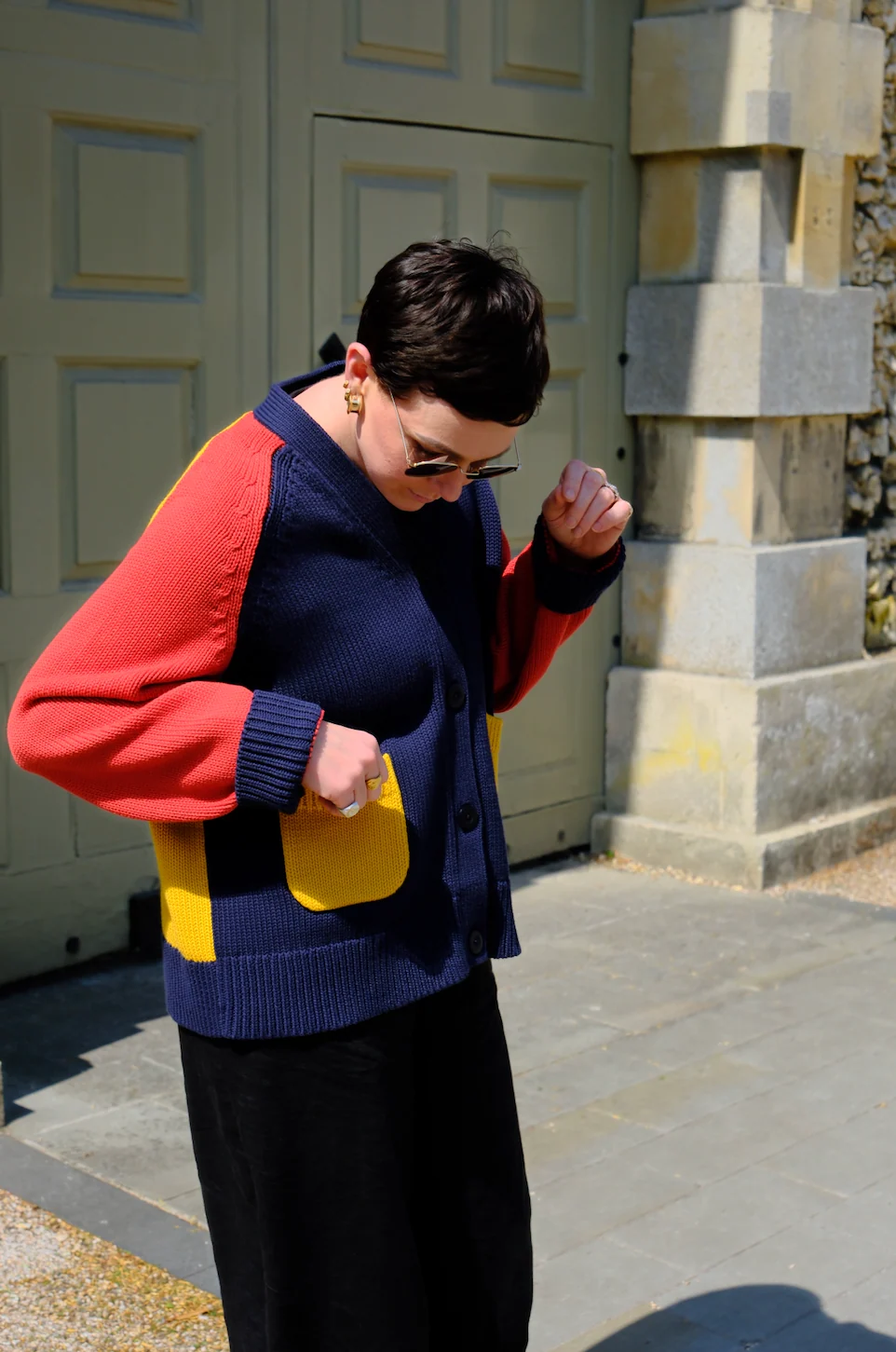 Feel Good Cardigan - Colourblock - Image 3
