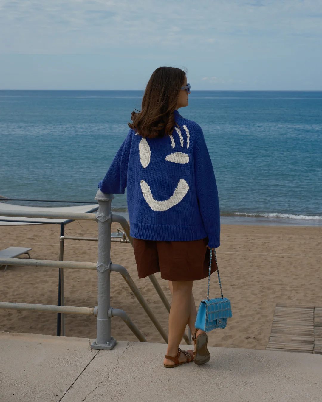 Feel Good Cardigan - Faded Indigo - Image 5