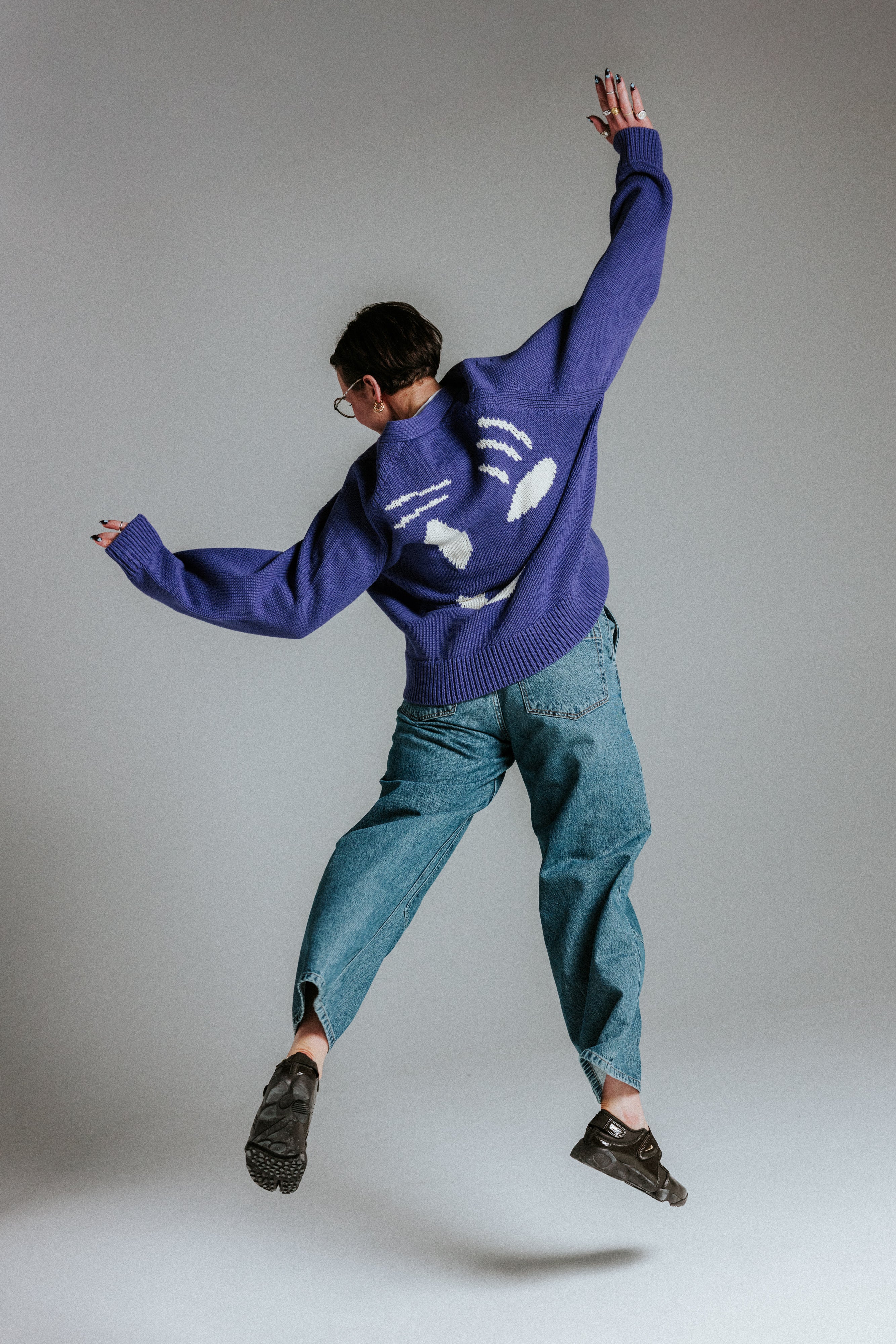 Feel Good Cardigan - Faded Indigo - Image 9