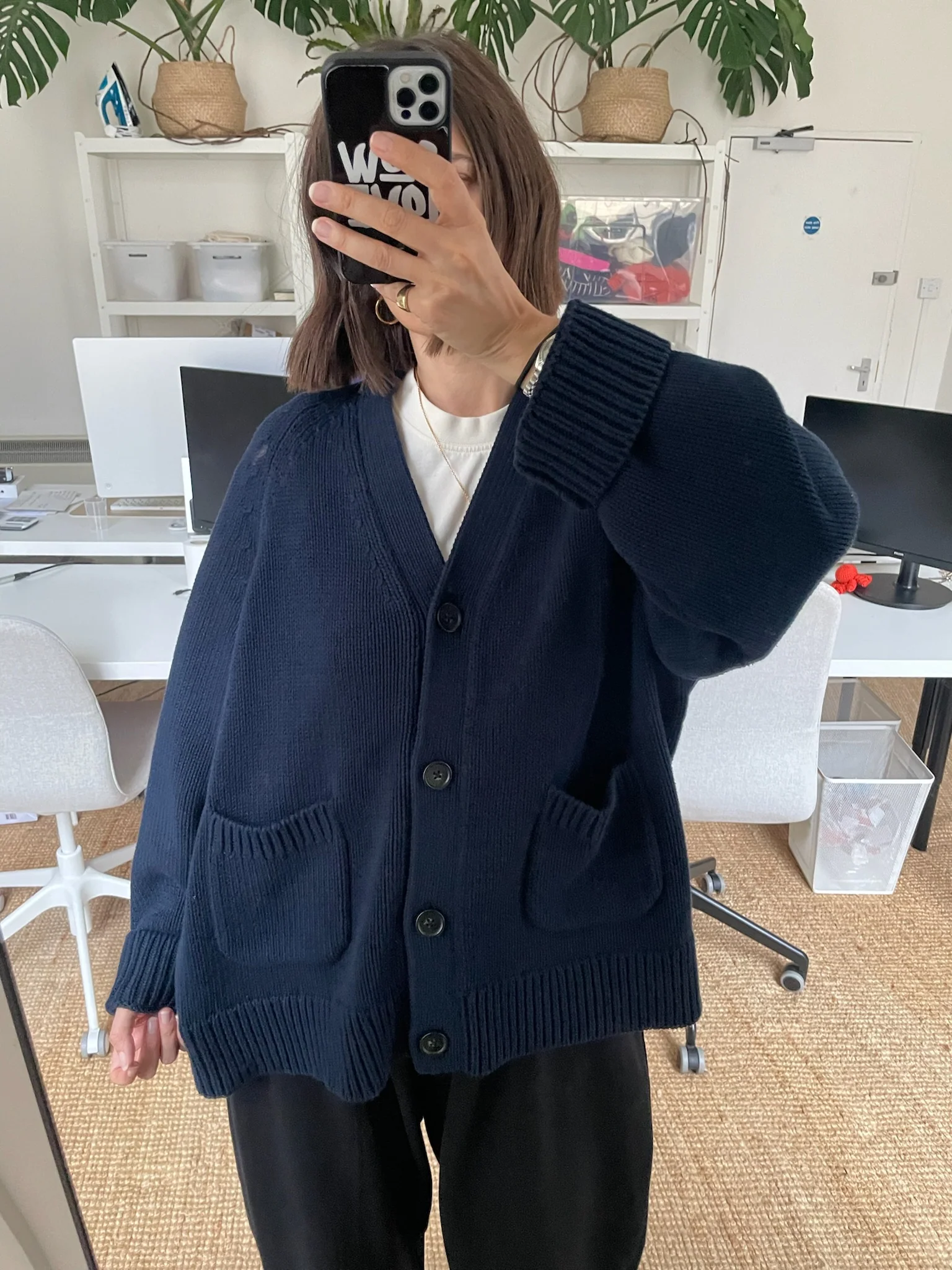 Feel Good Cardigan - Navy - Image 10