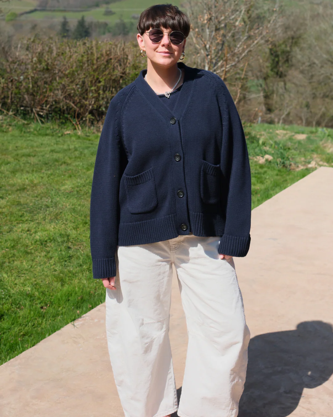 Feel Good Cardigan - Navy - Image 11