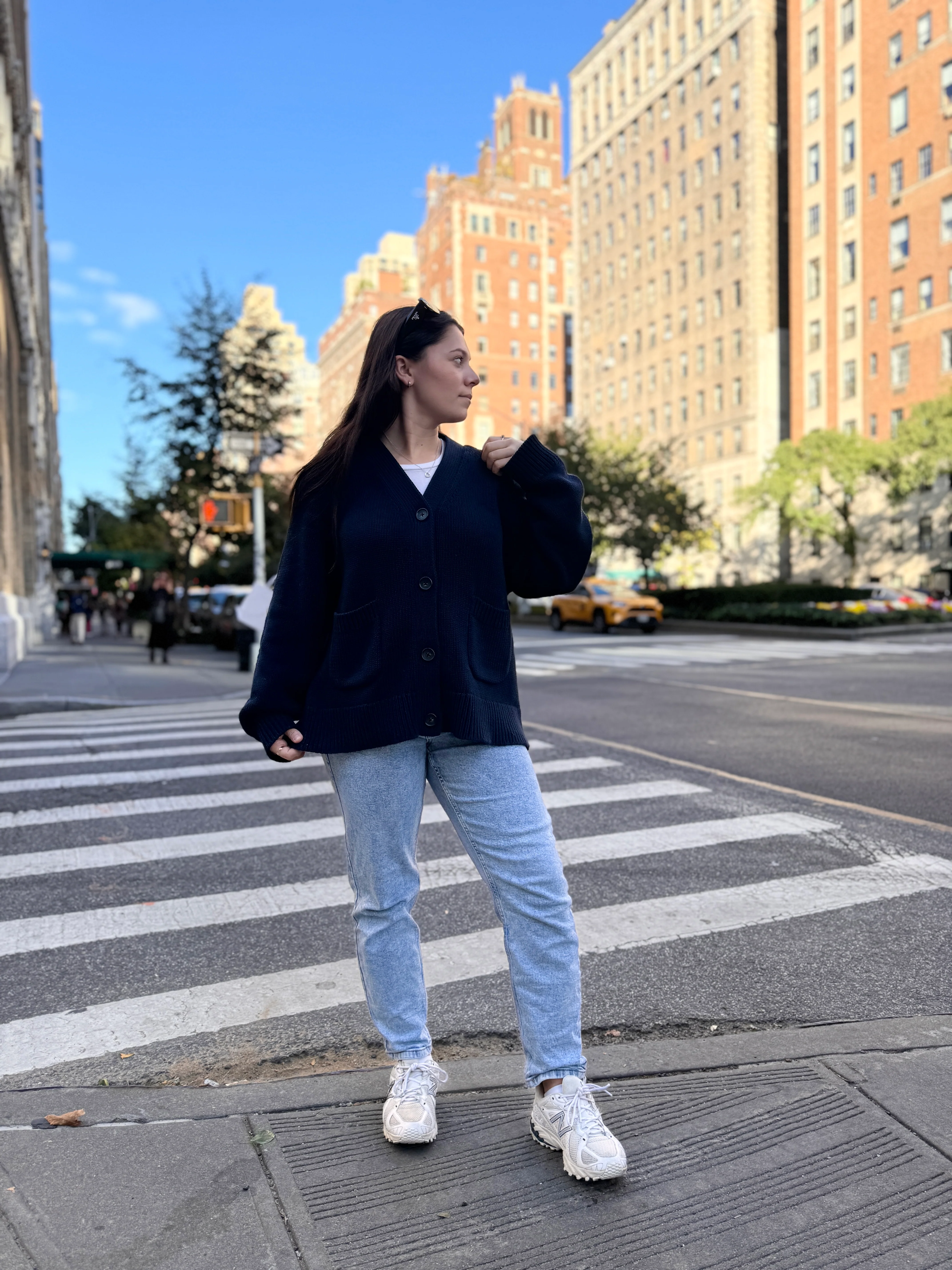 Feel Good Cardigan - Navy - Image 7