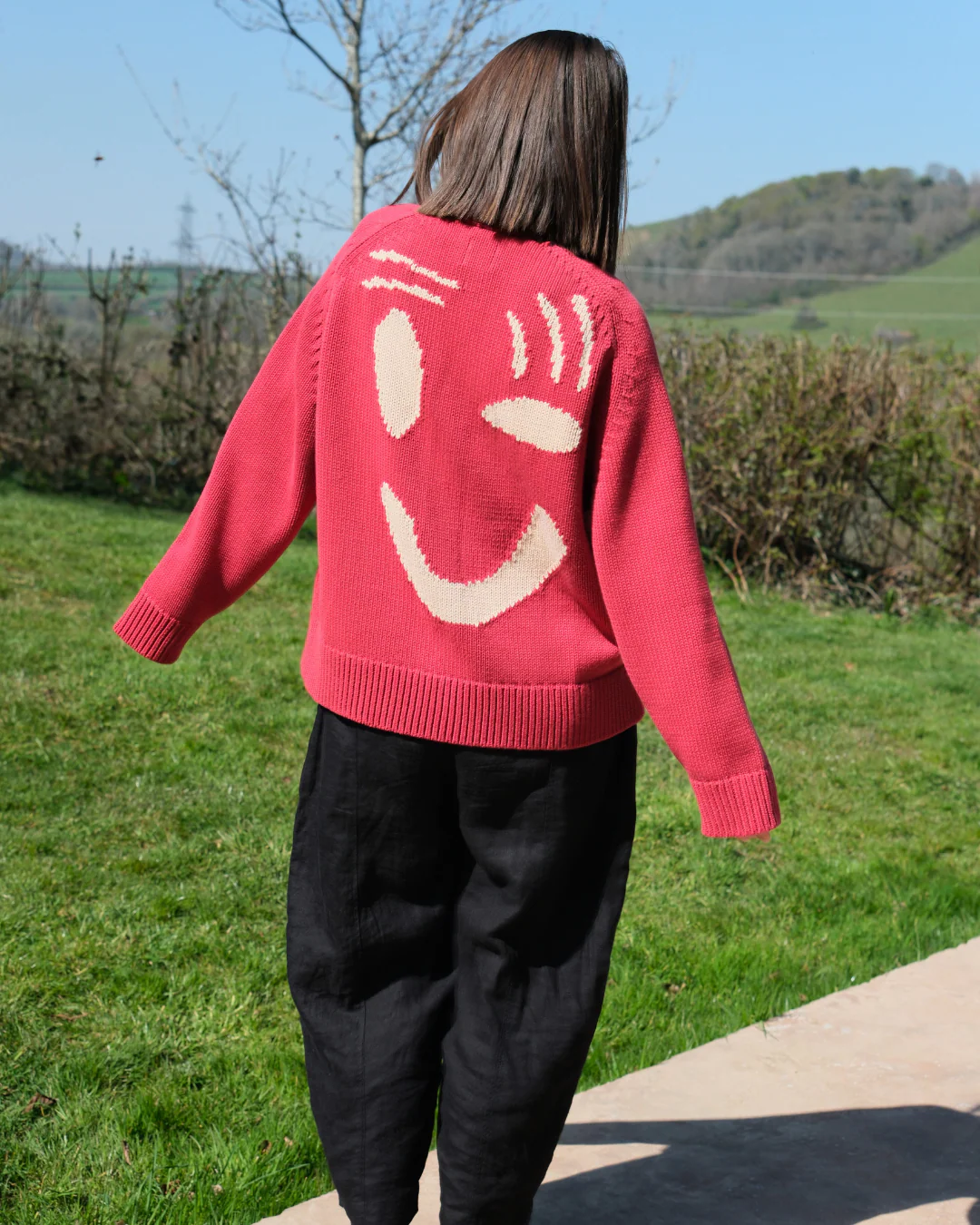 Feel Good Cardigan - Red - Image 5
