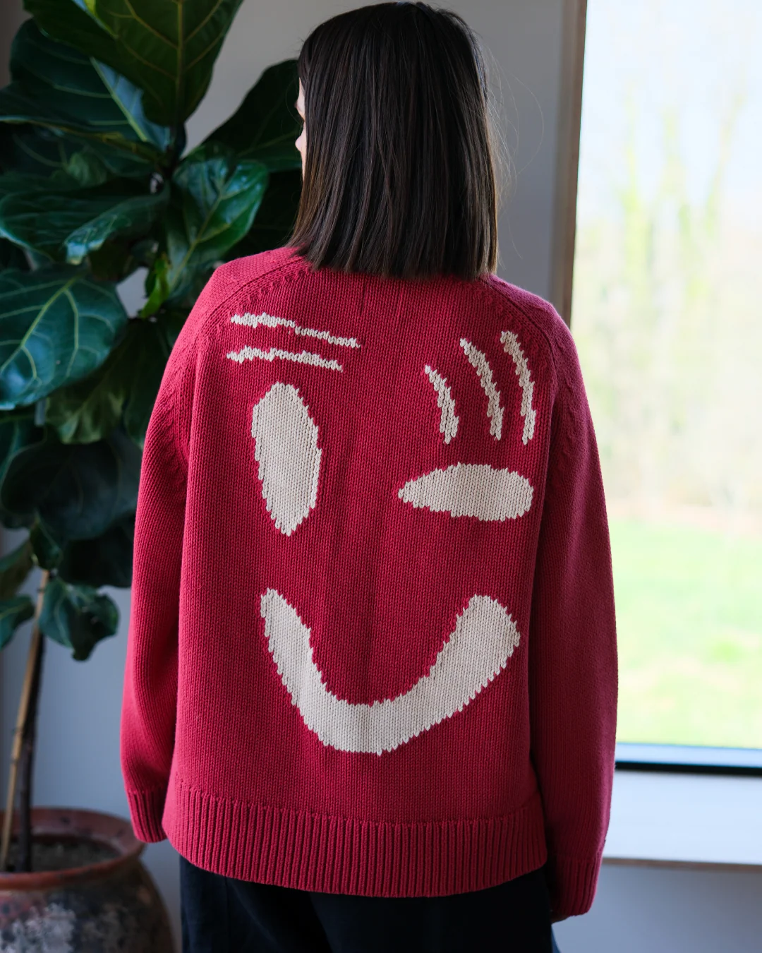 Feel Good Cardigan - Red - Image 6
