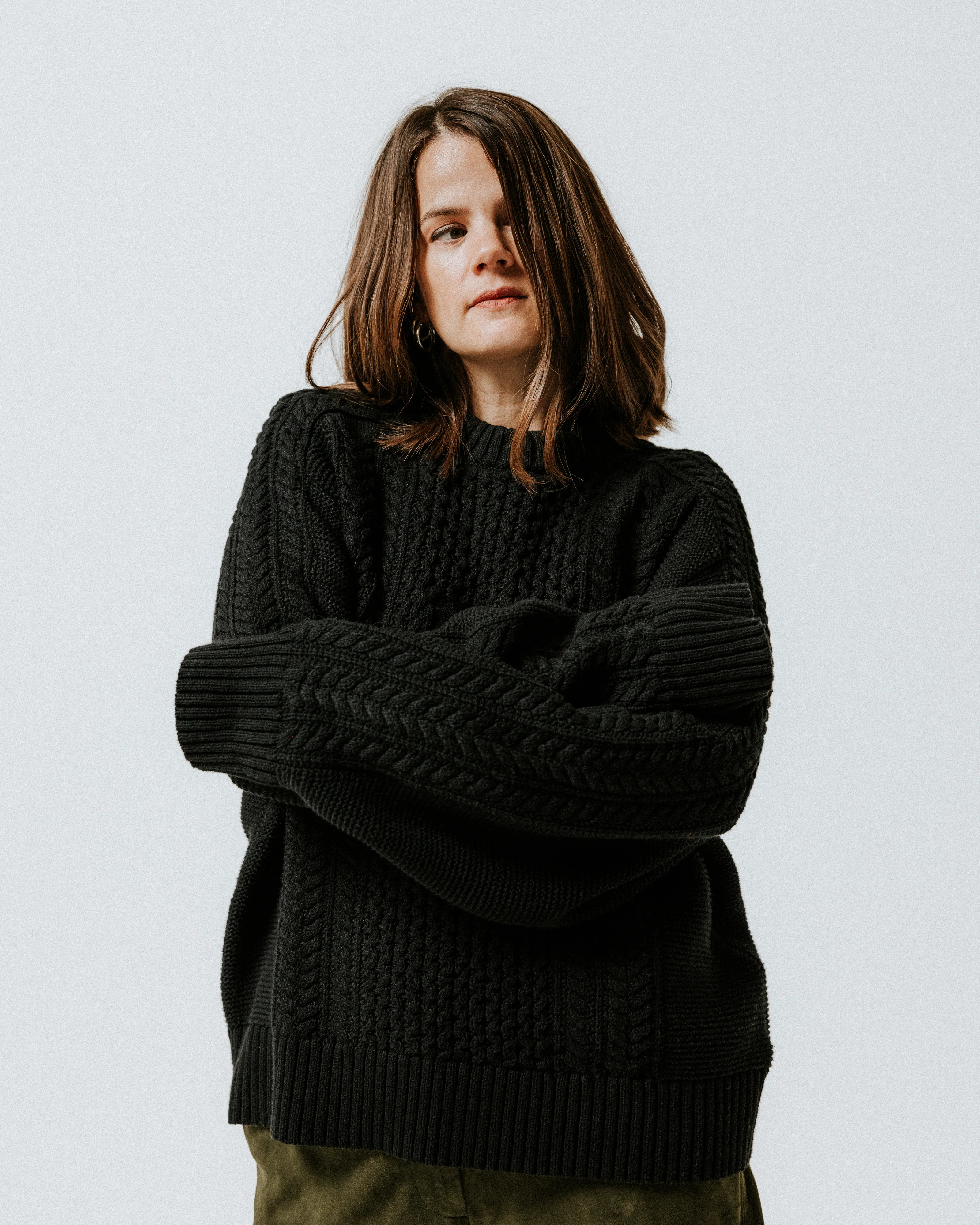 Aran Jumper - Black - Image 4