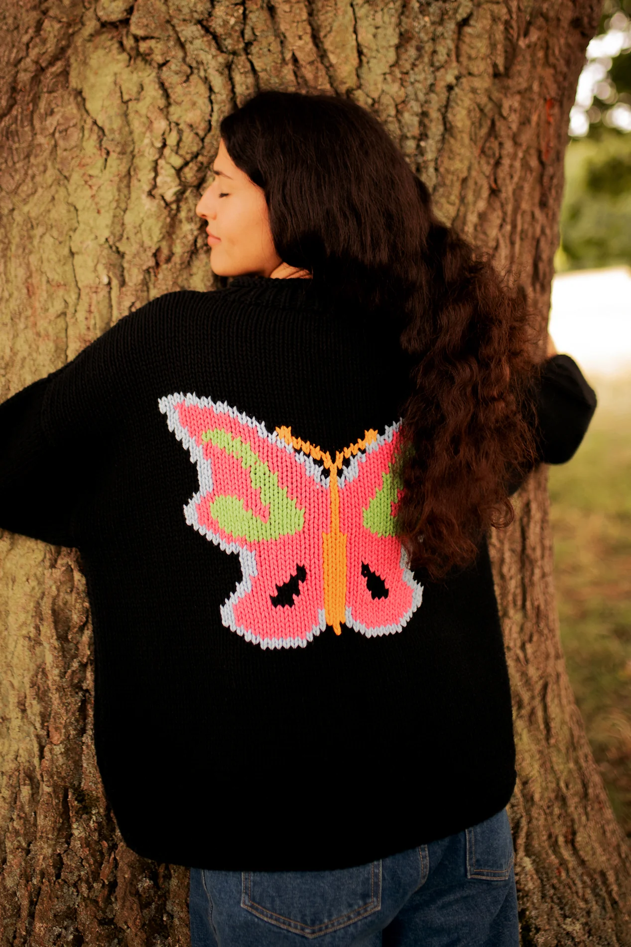 Neon Butterfly Hand Knit Jumper - Image 4