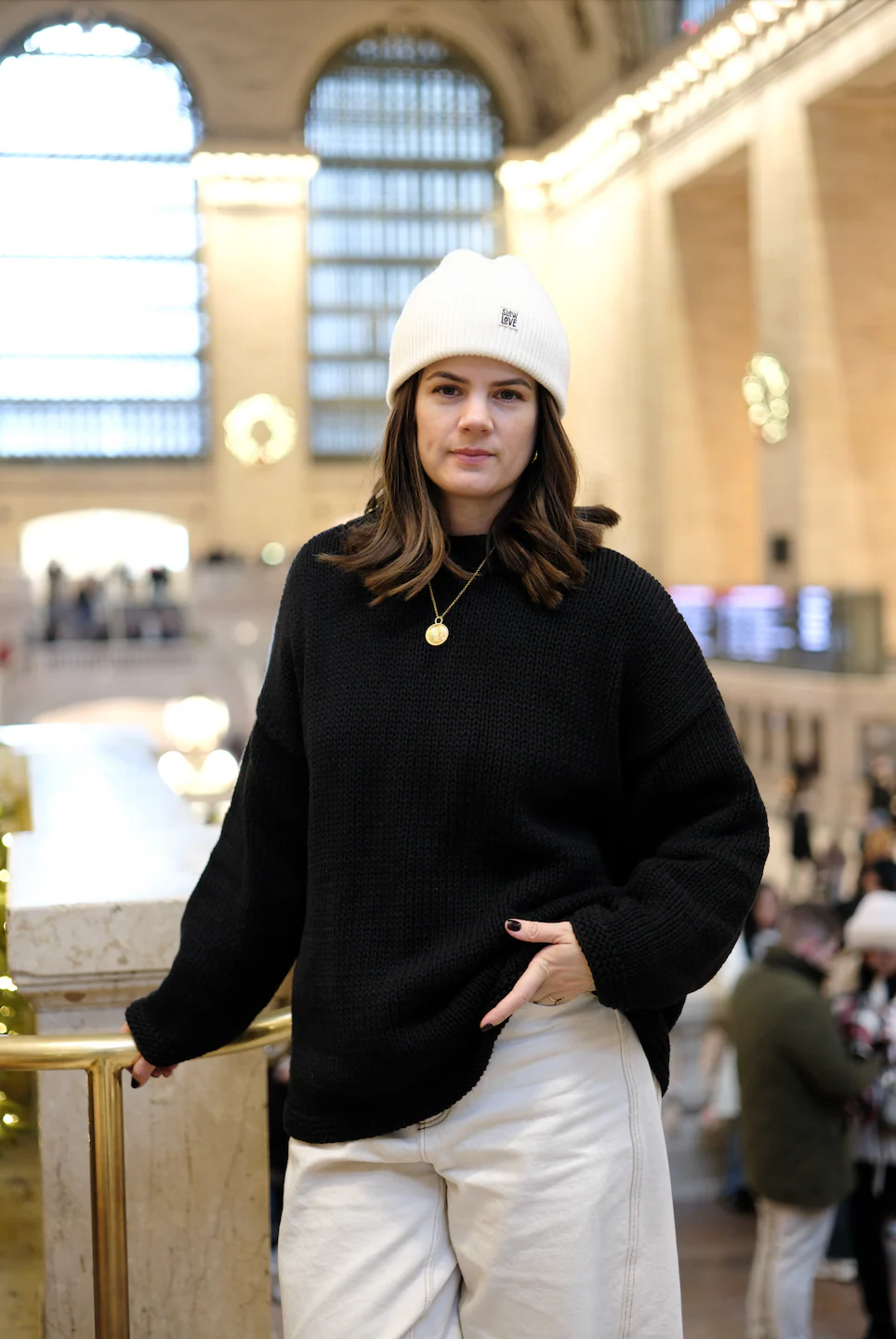 The Essential Handknit Jumper - Black - Image 2
