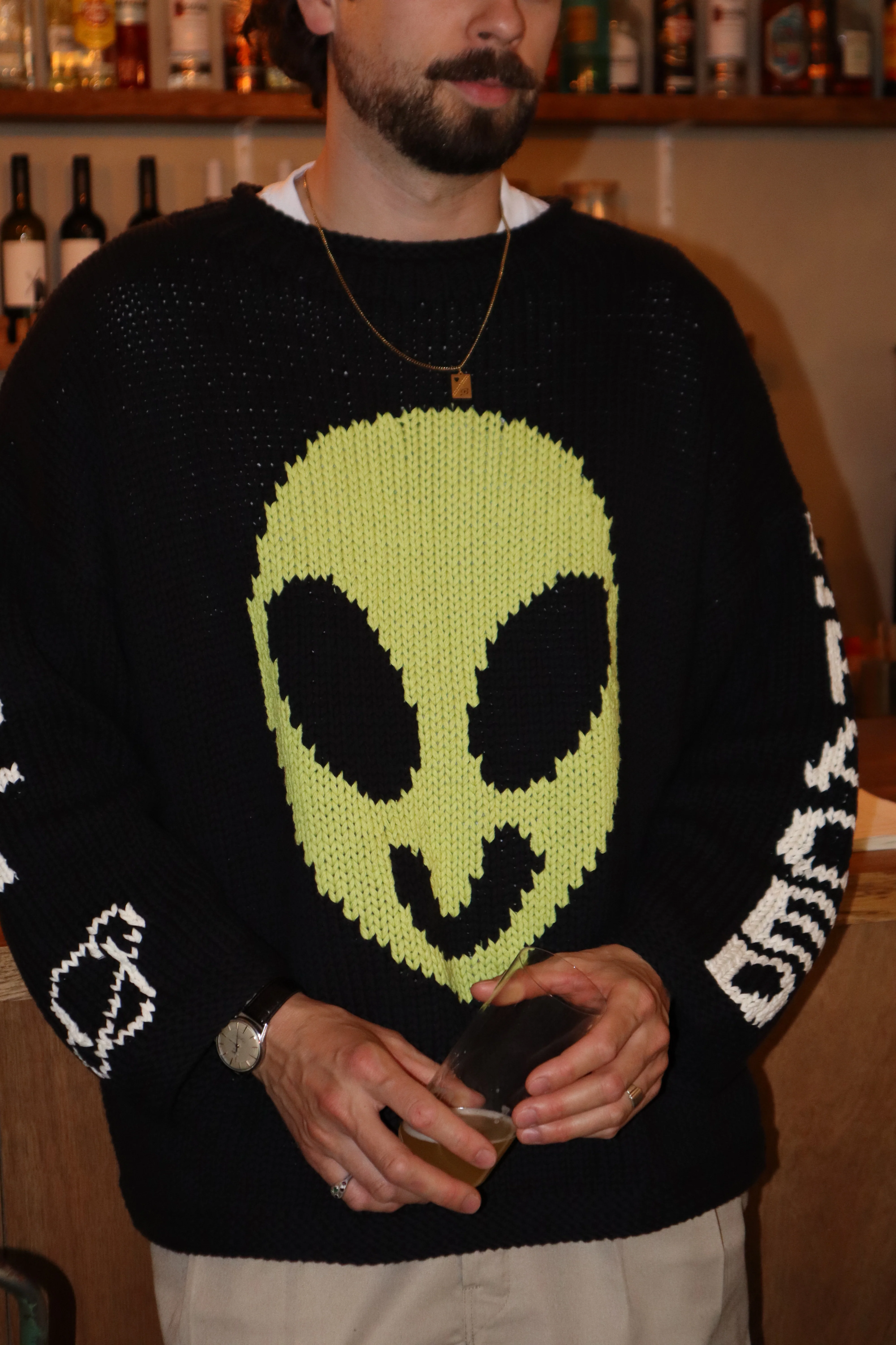 Spaced Out Hand Knit Jumper - Image 4