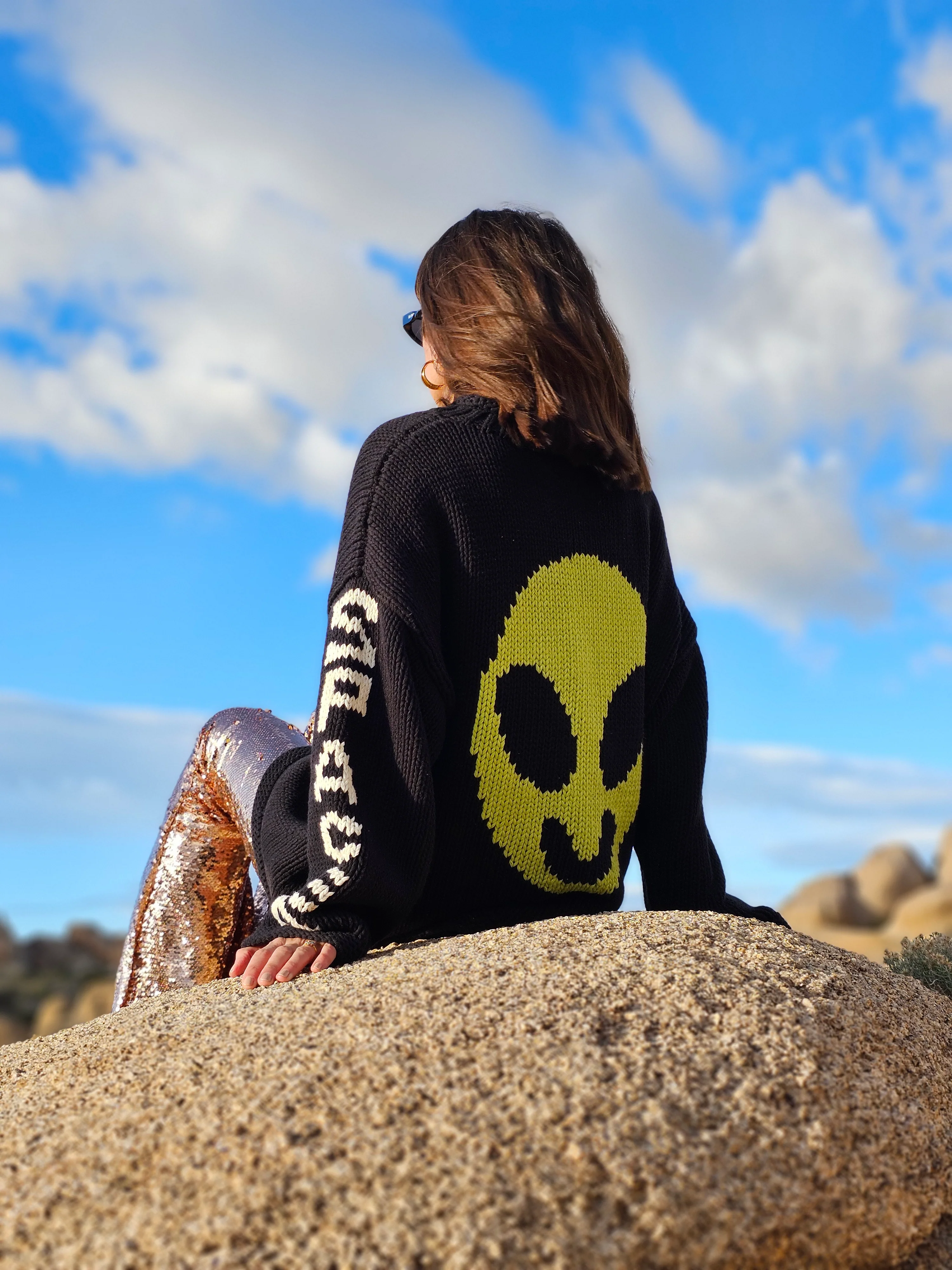 Spaced Out Hand Knit Jumper - Image 7