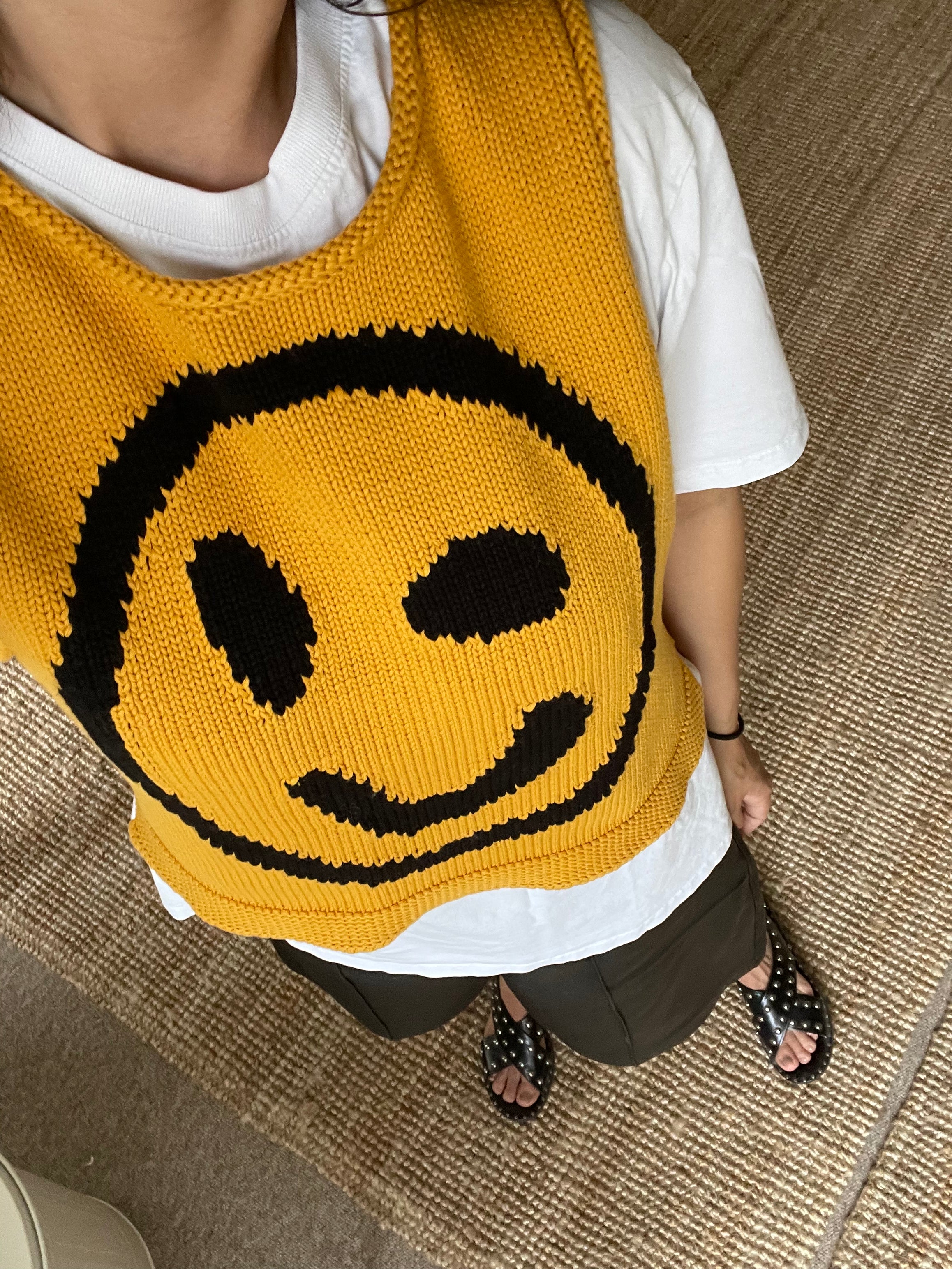 Old Skool Cotton Tank Top - Yellow - Image 11