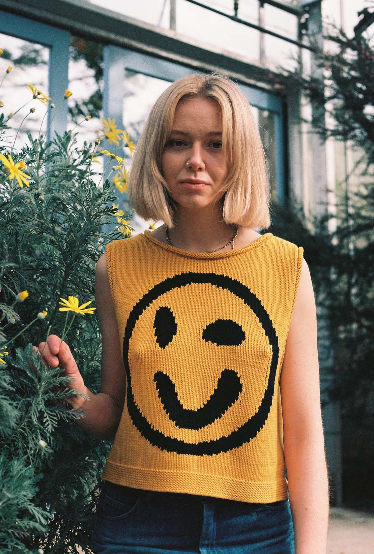 Old Skool Cotton Tank Top - Yellow - Image 5