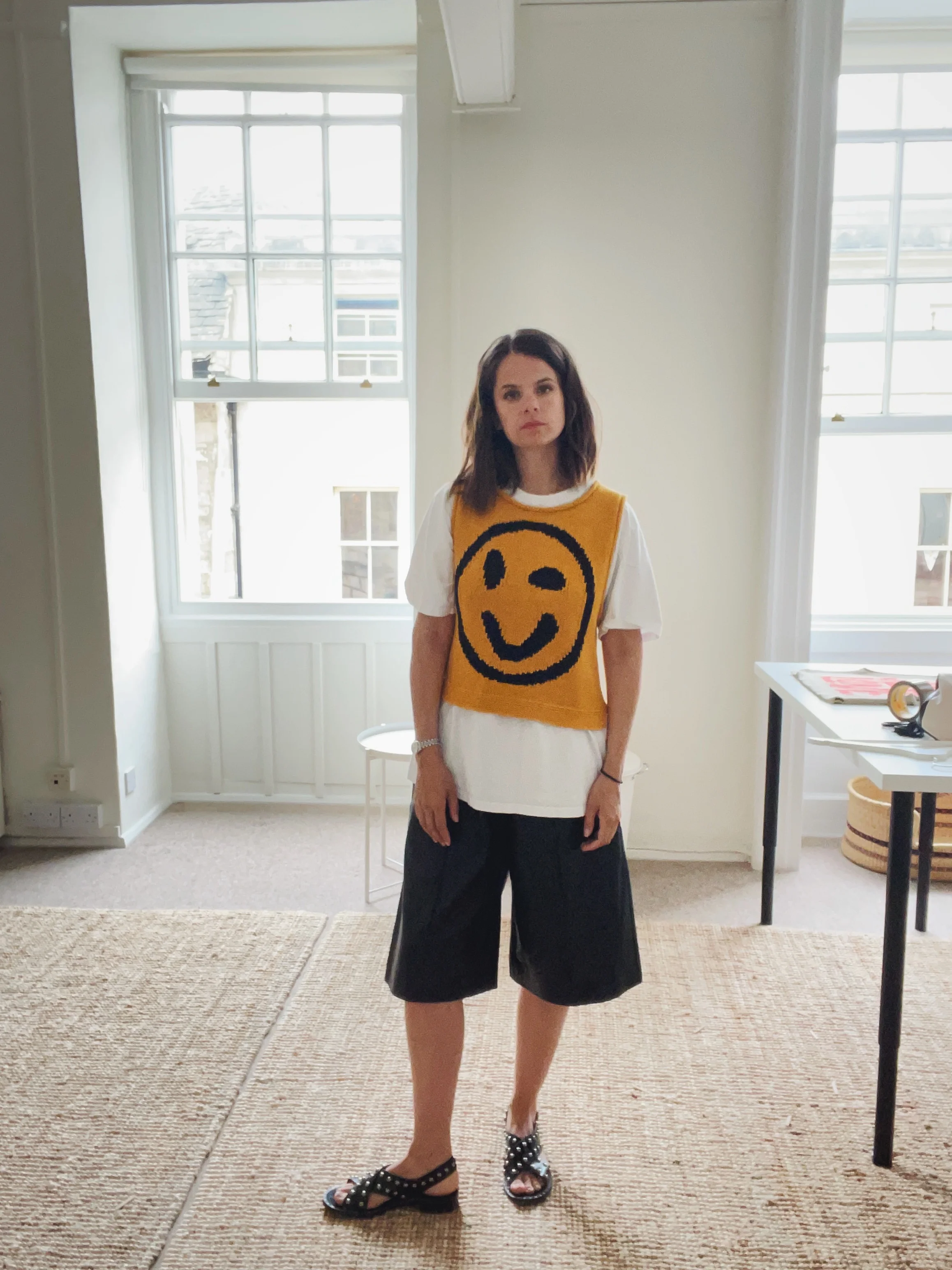 Old Skool Cotton Tank Top - Yellow - Image 6