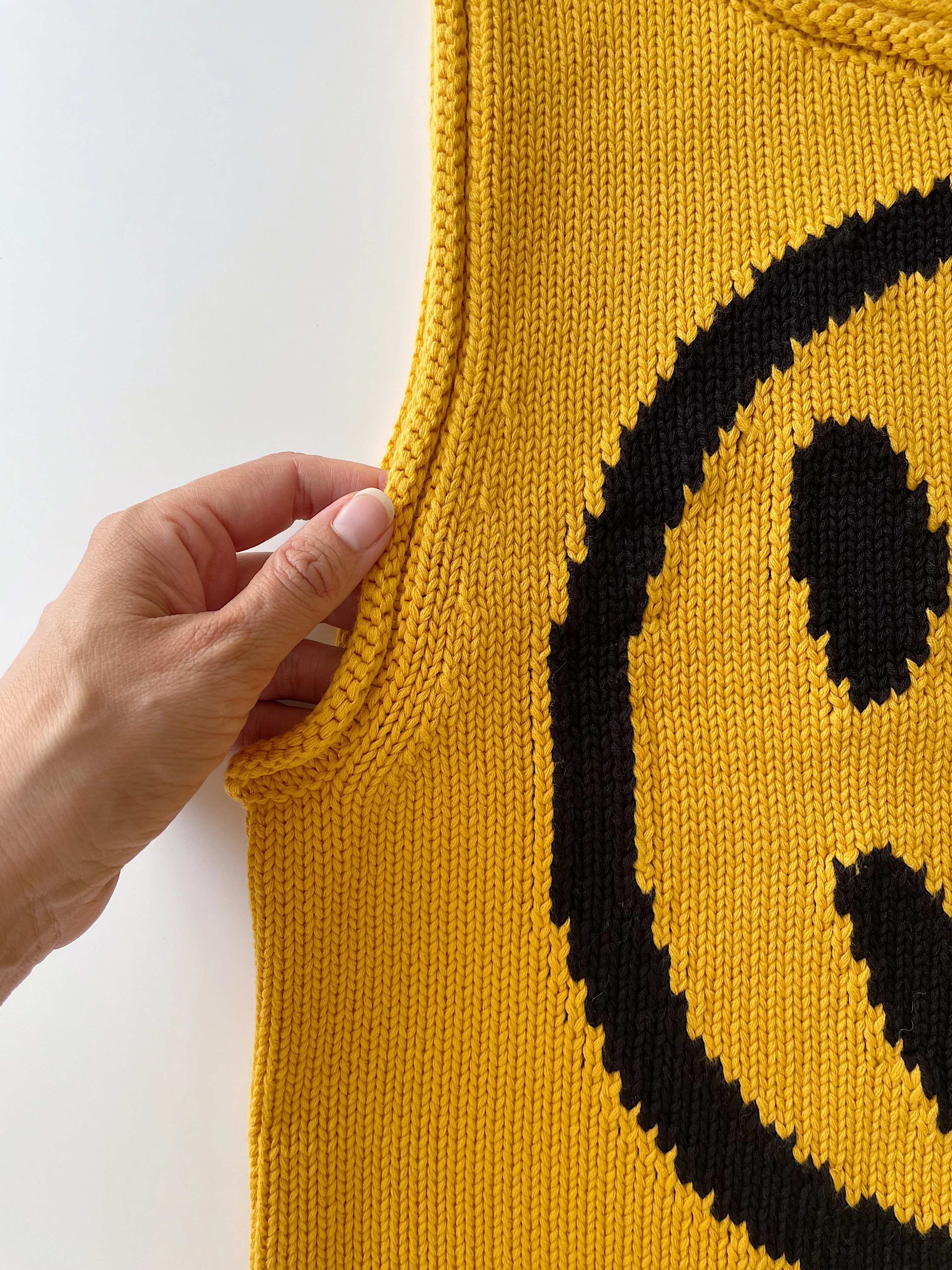 Old Skool Cotton Tank Top - Yellow - Image 7
