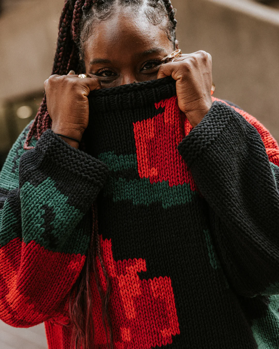 Rose Hand Knit Jumper - Image 6