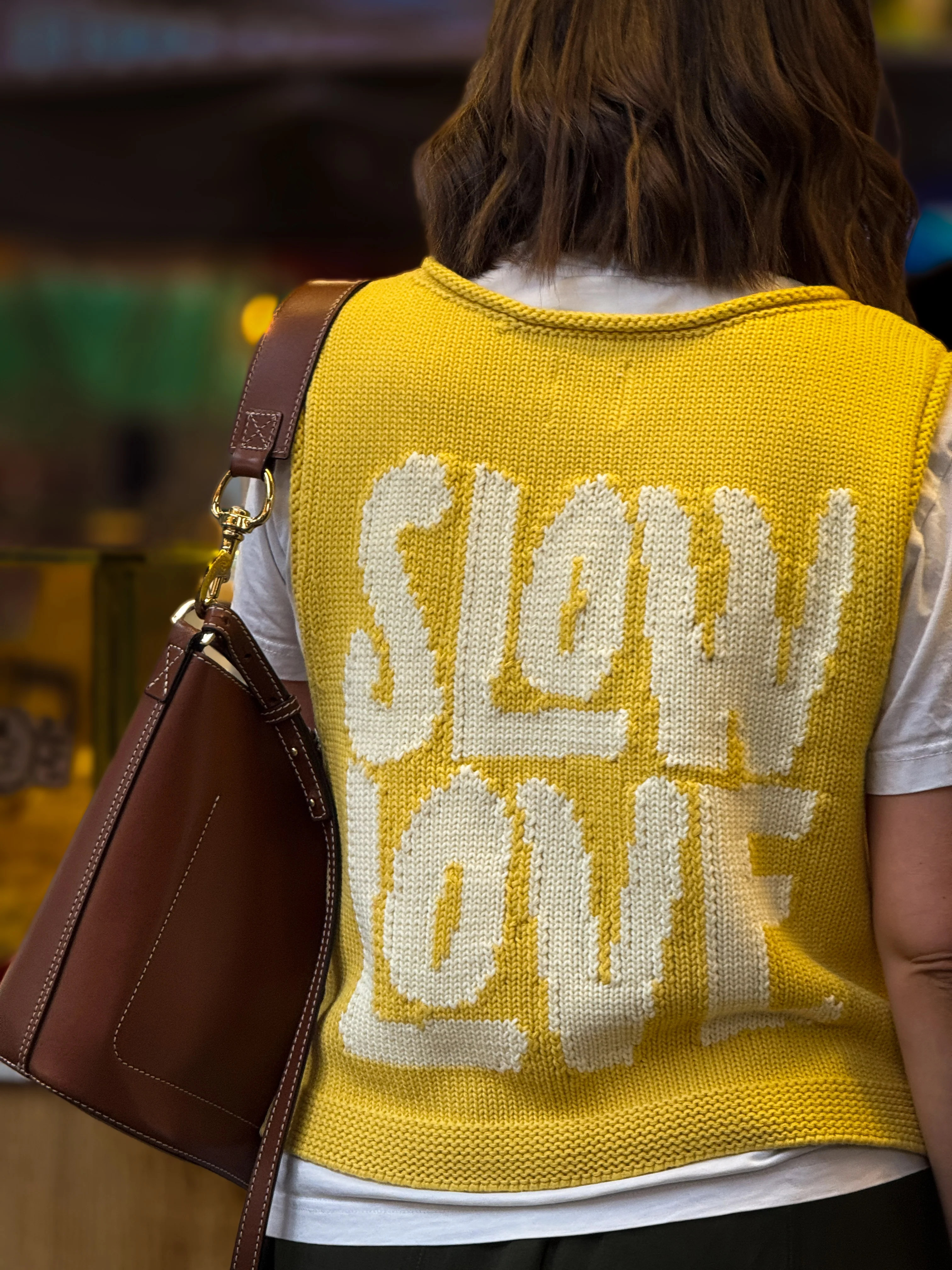Slow Love Cotton Tank - Chamomile - Image 4