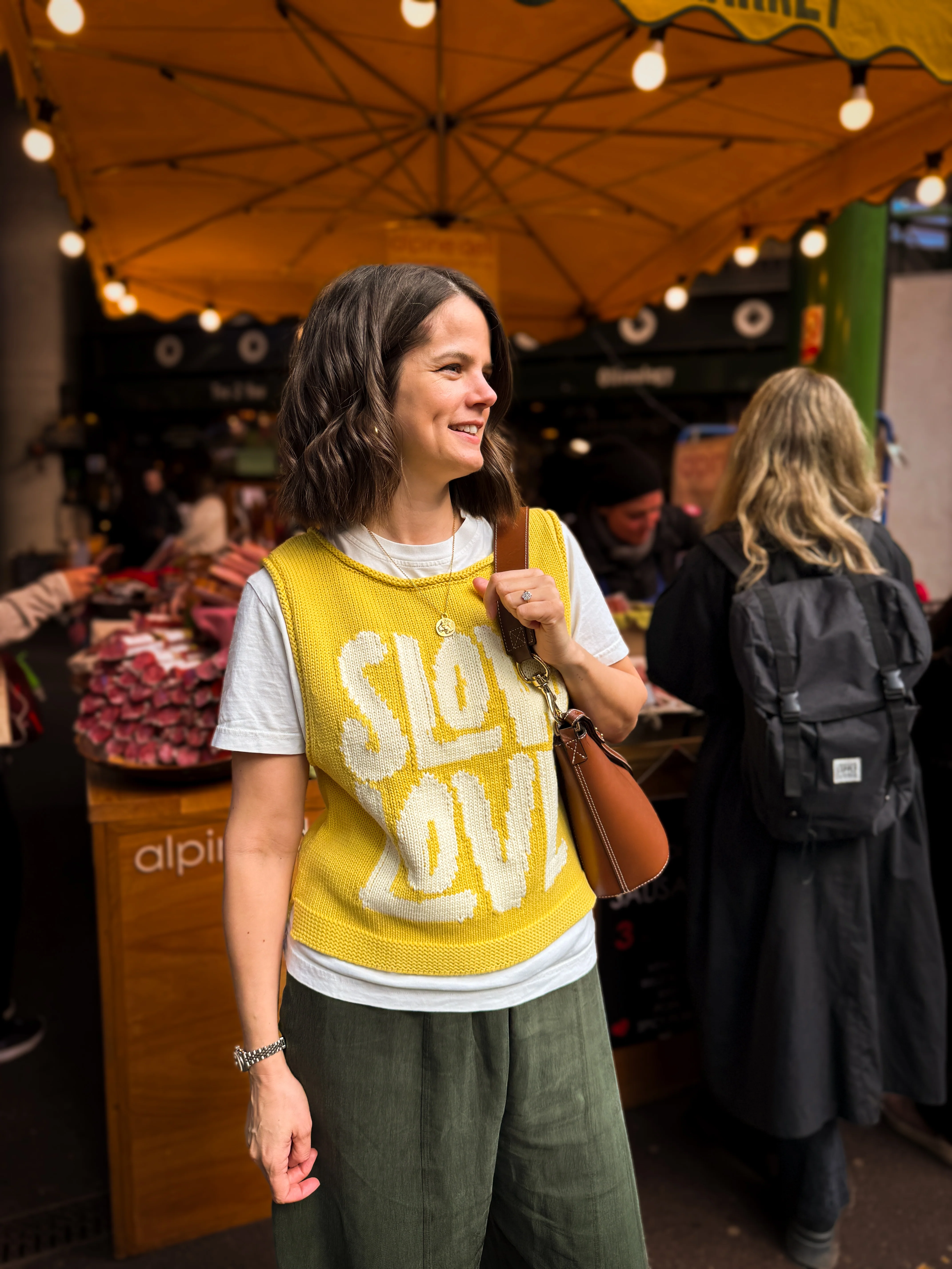 Slow Love Cotton Tank - Chamomile - Image 7