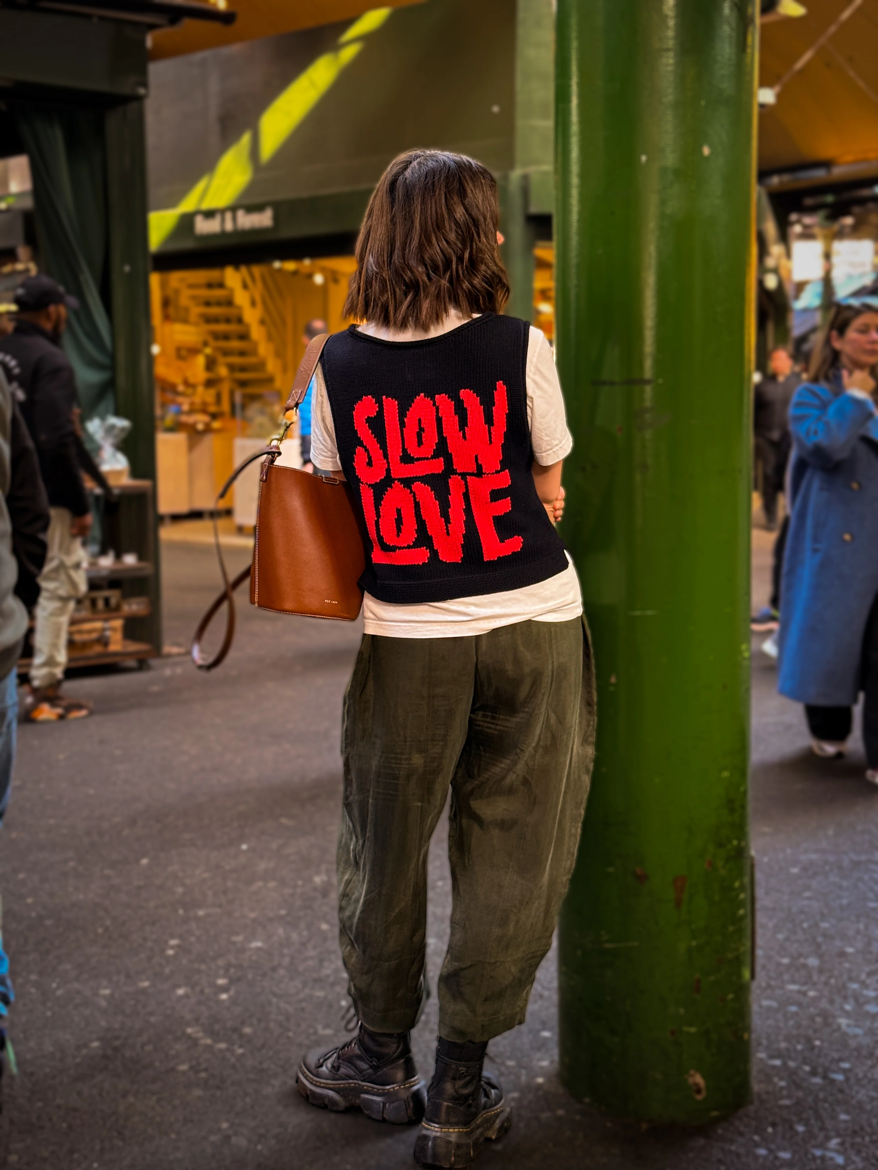 Slow Love Cotton Tank - Navy - Image 7