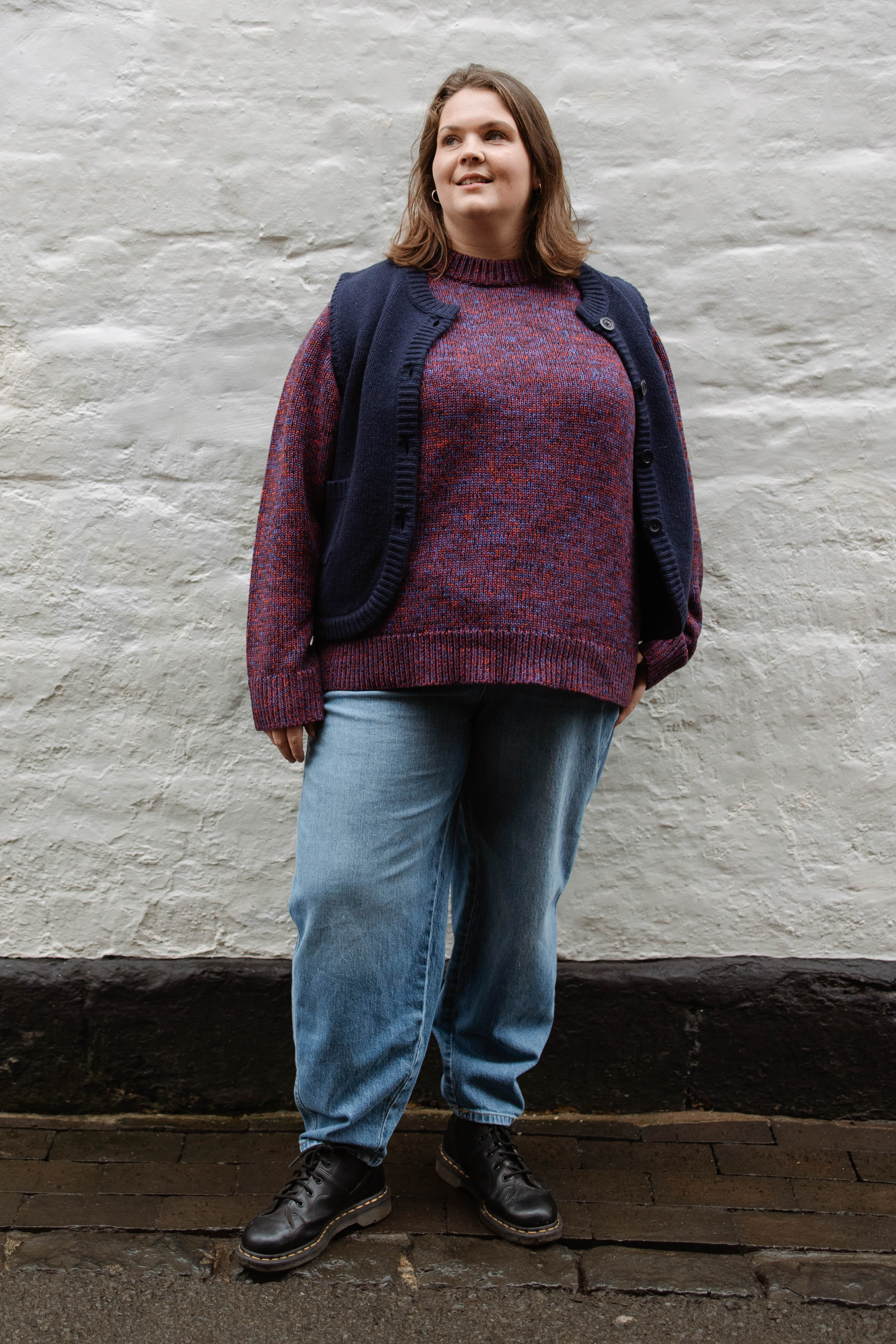 Staple Wool Gilet - Navy - Image 3