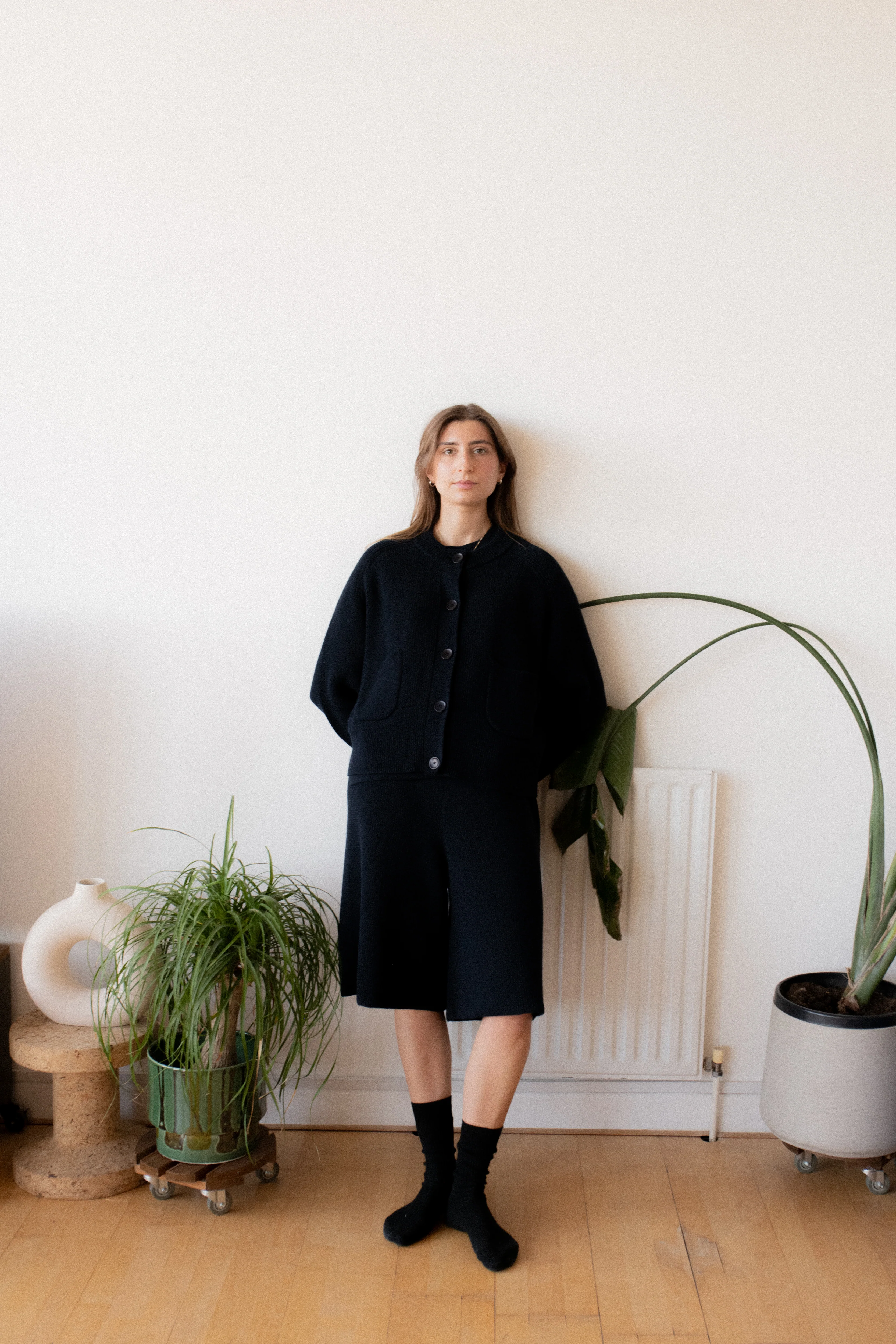 Boxy Crew Cardigan - Midnight Navy - Image 3