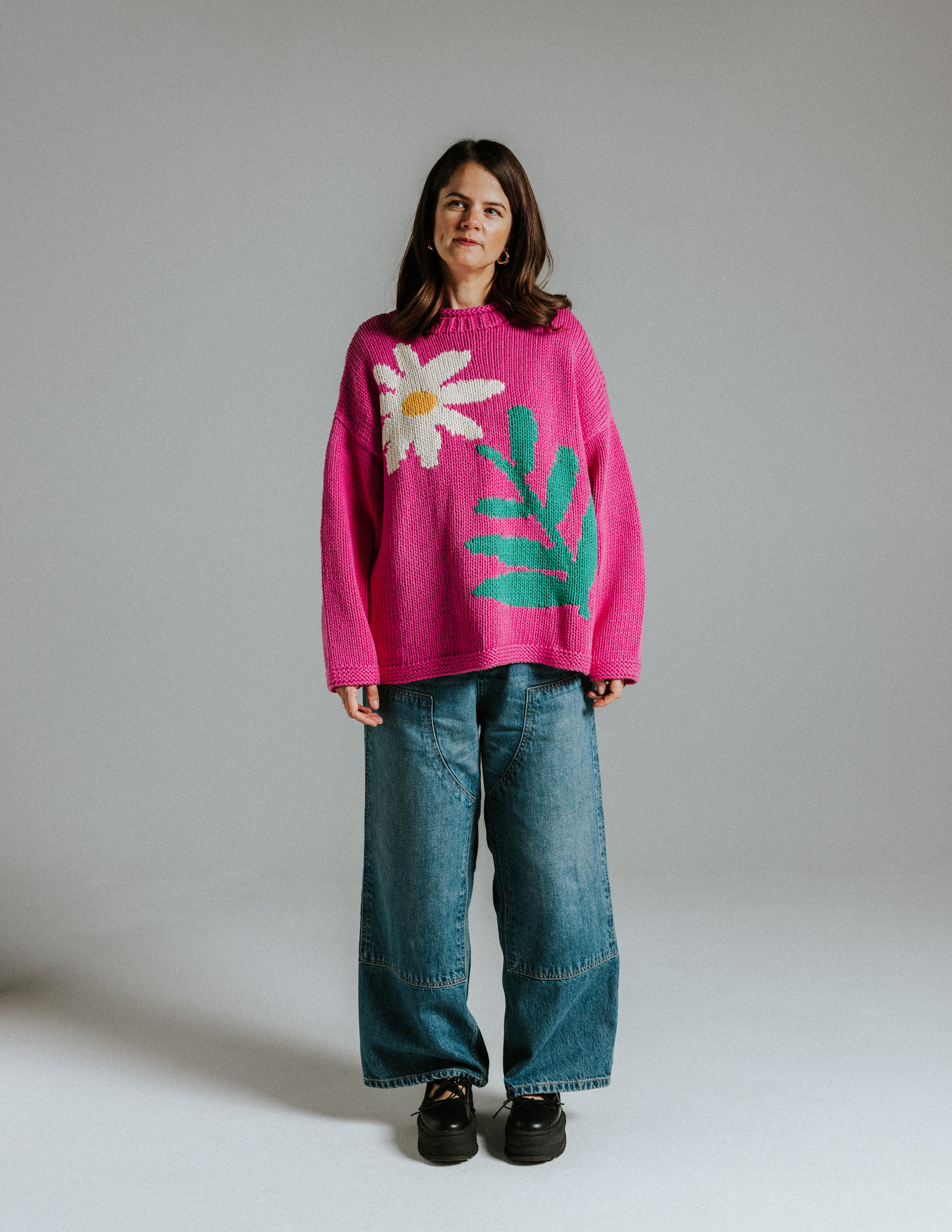 Daisy Hand Knit Jumper - Image 3
