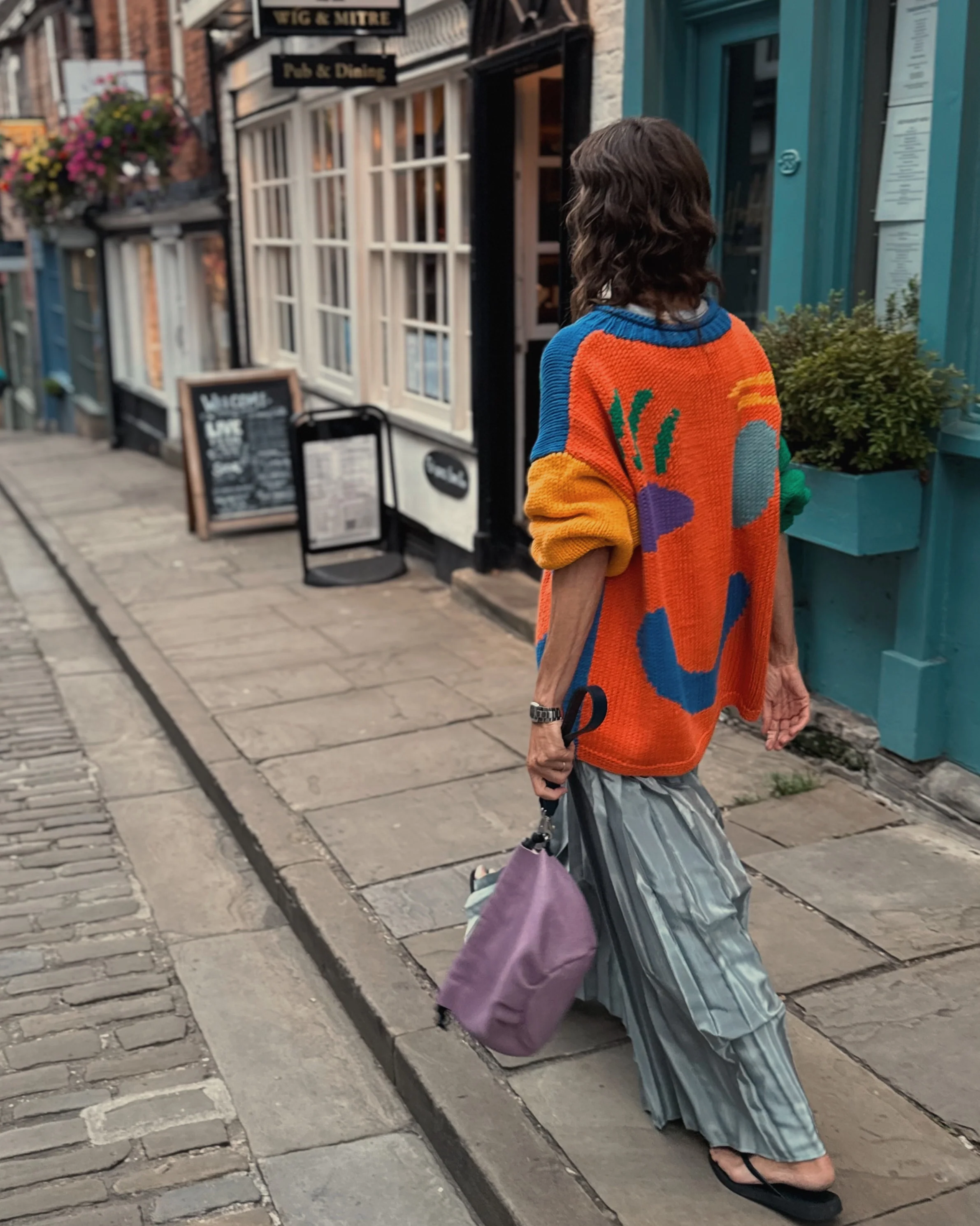 The FEEL GOOD Hand Knit Jumper - Colour Block - Image 2