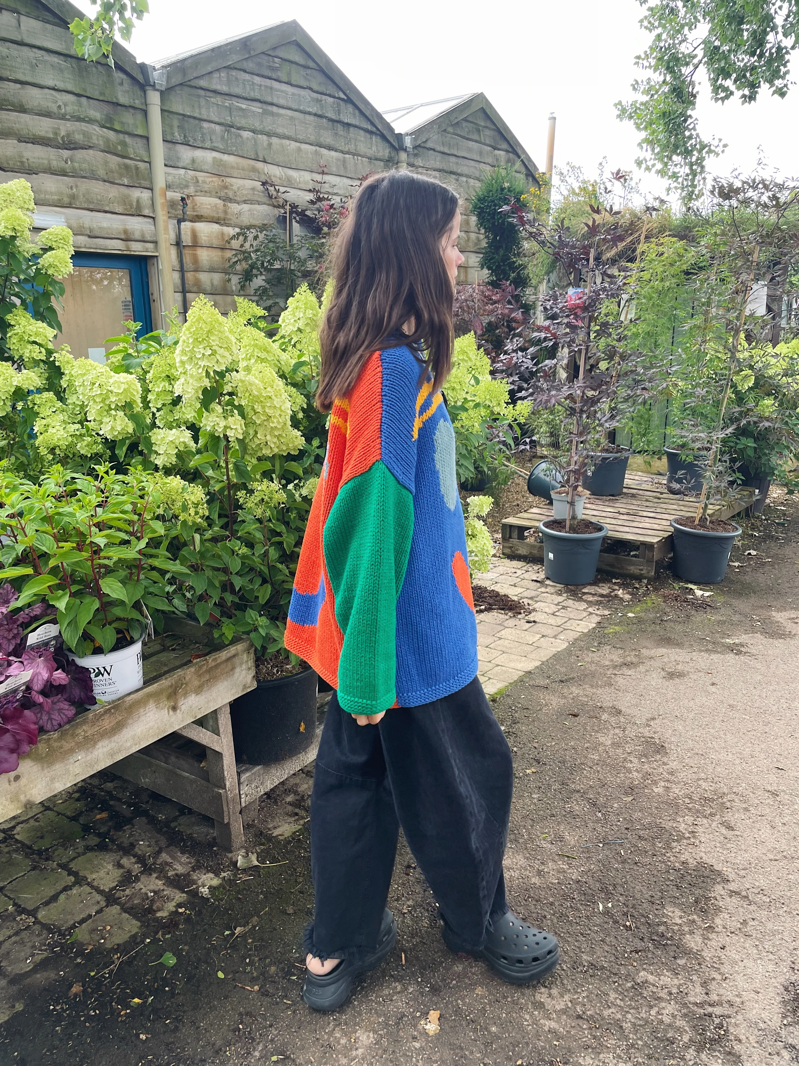 The FEEL GOOD Hand Knit Jumper - Colour Block - Image 8