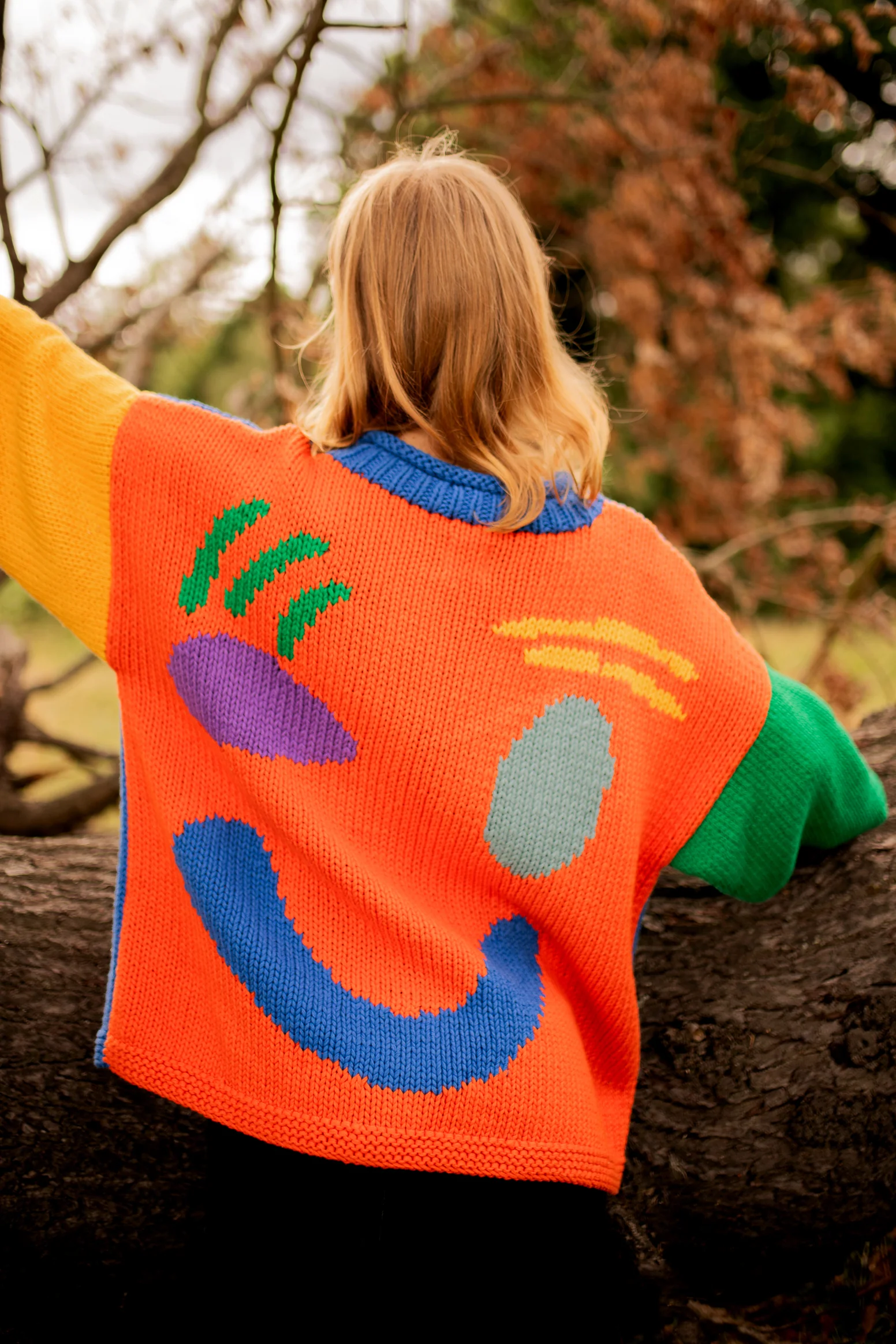 The FEEL GOOD Hand Knit Jumper - Colour Block - Image 9