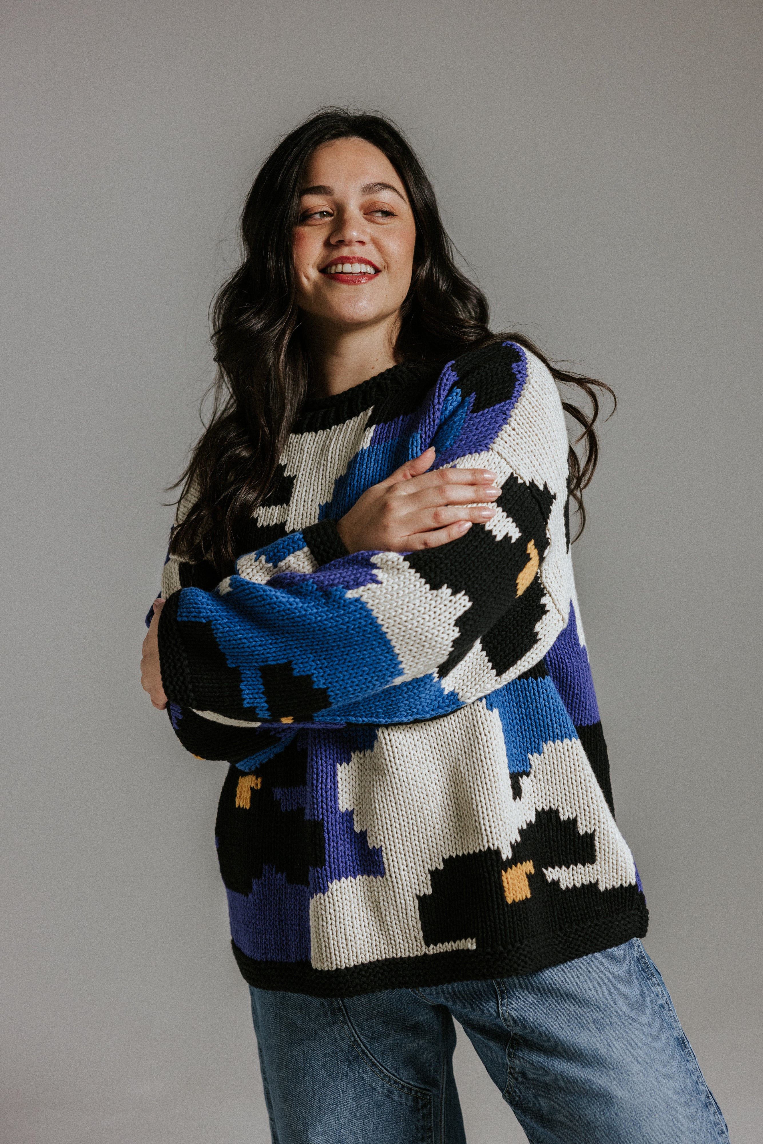 Pansy Hand Knit Jumper - Image 3