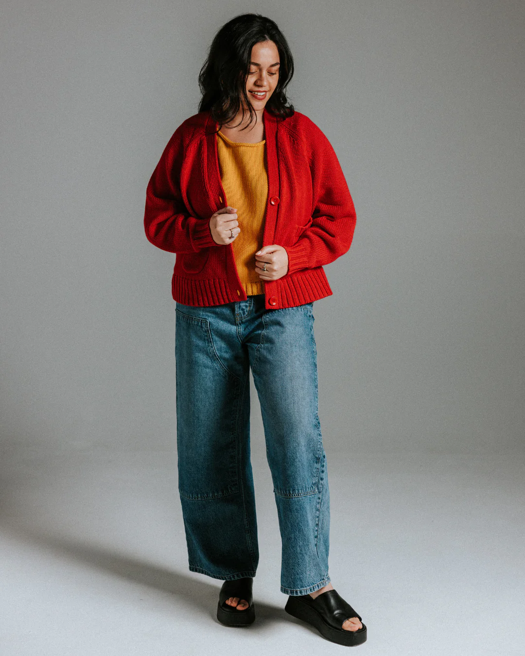 The Staple Cardigan - Red - Image 6
