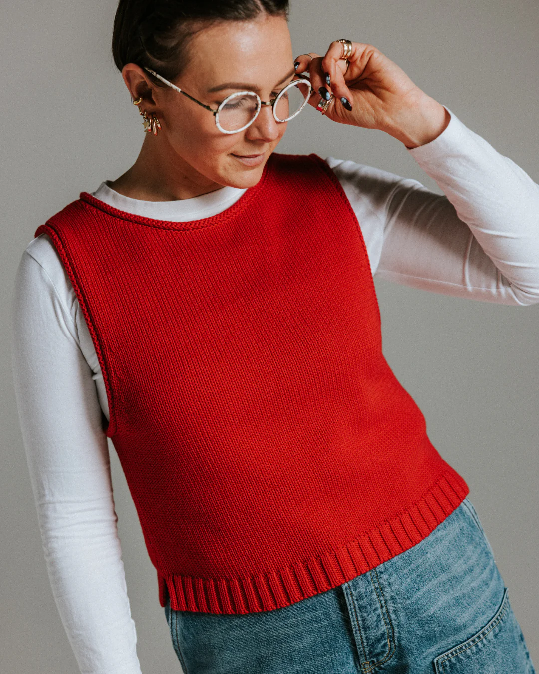 The Staple Tank - Red - Image 4