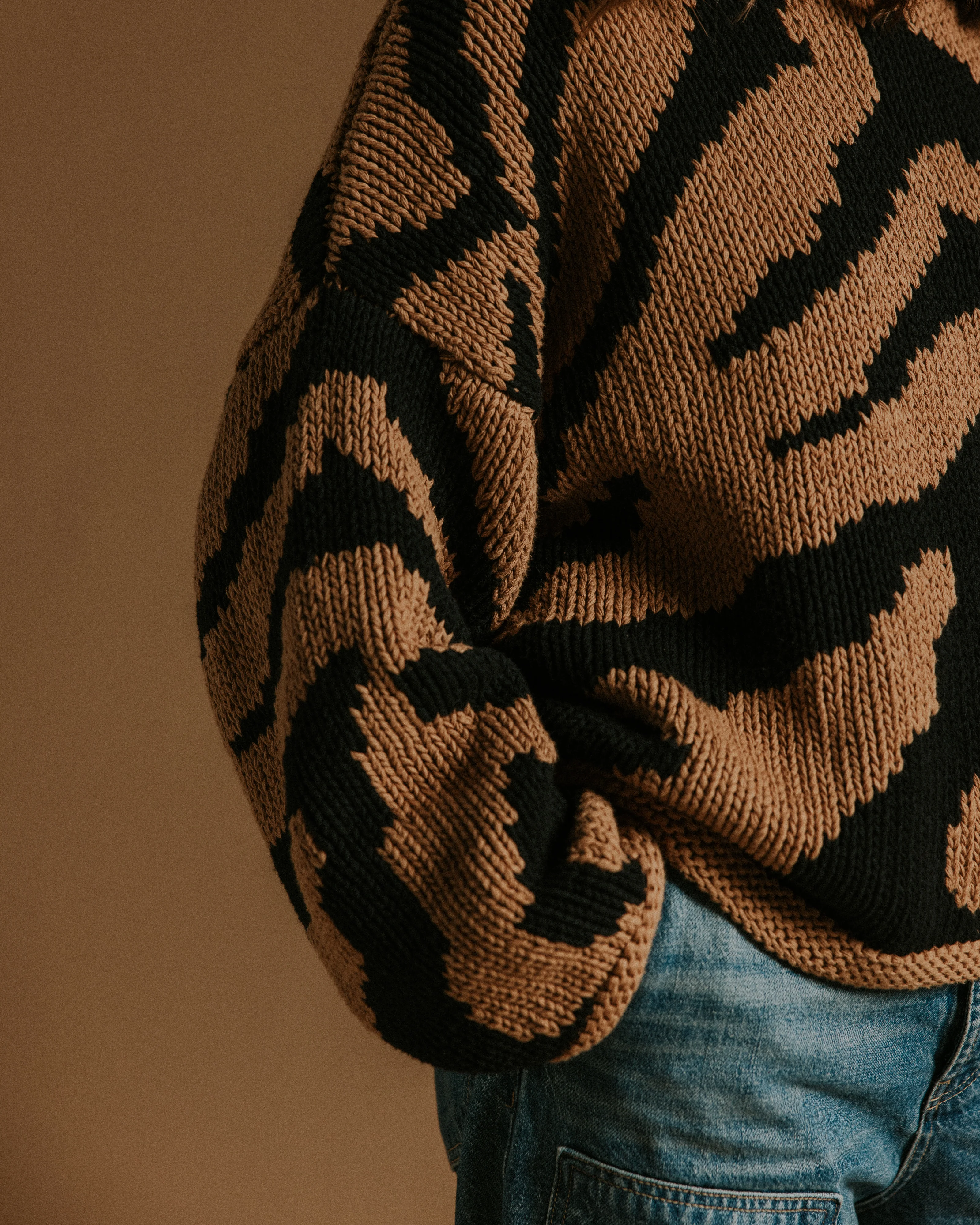 Tiger Hand Knit Jumper - Image 4