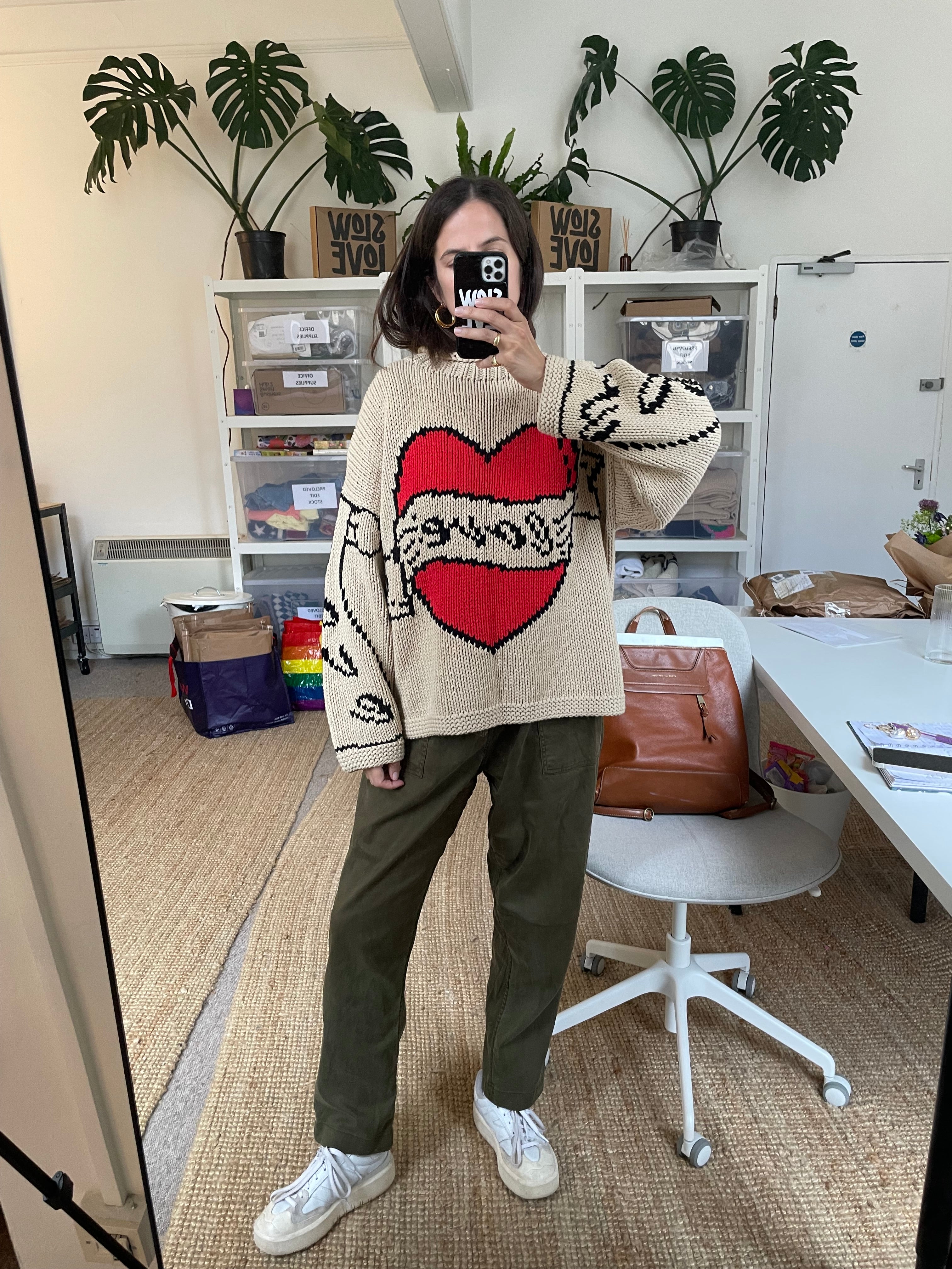 The Young Hearts Jumper - Ecru - Image 3