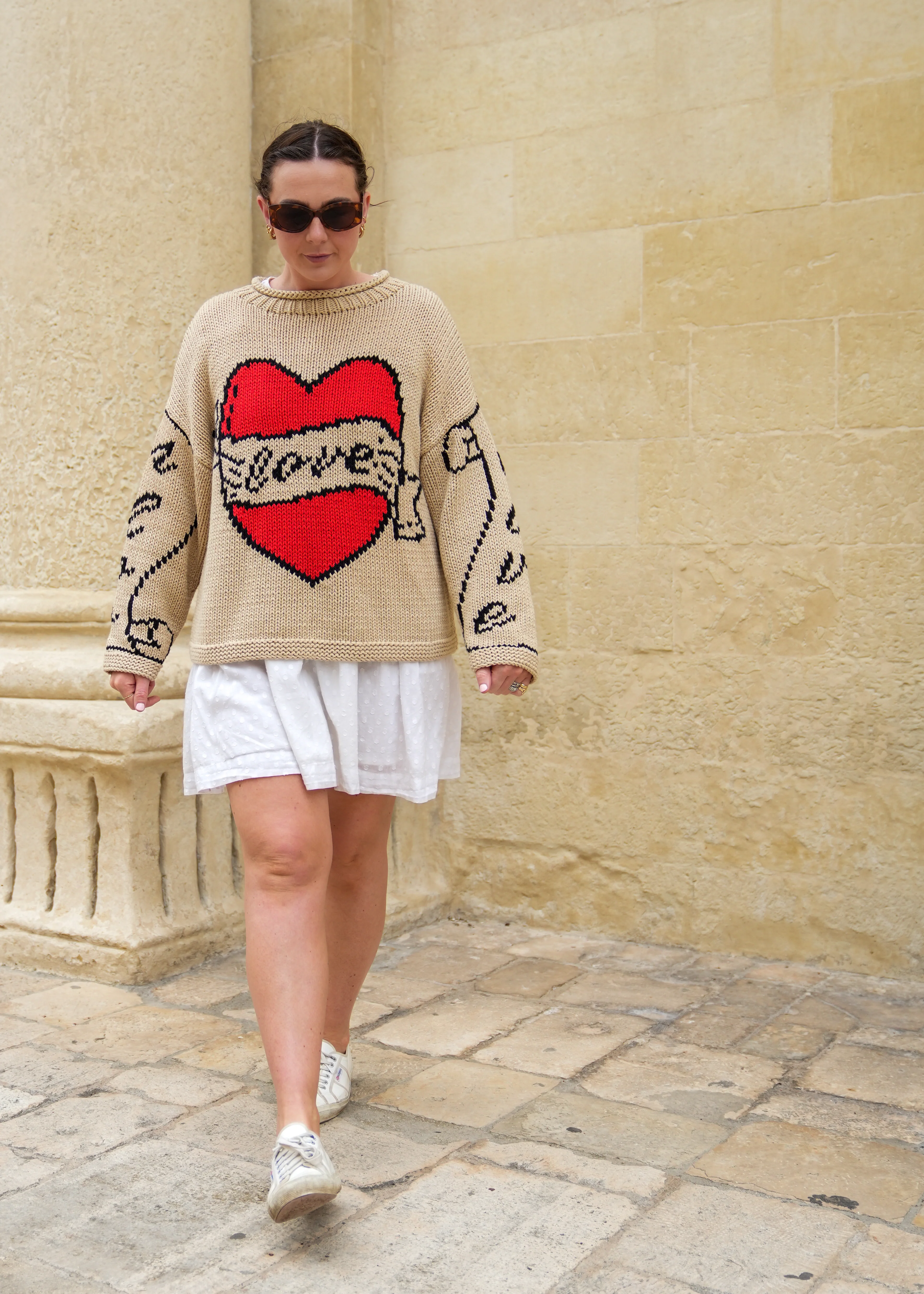 The Young Hearts Jumper - Ecru - Image 5