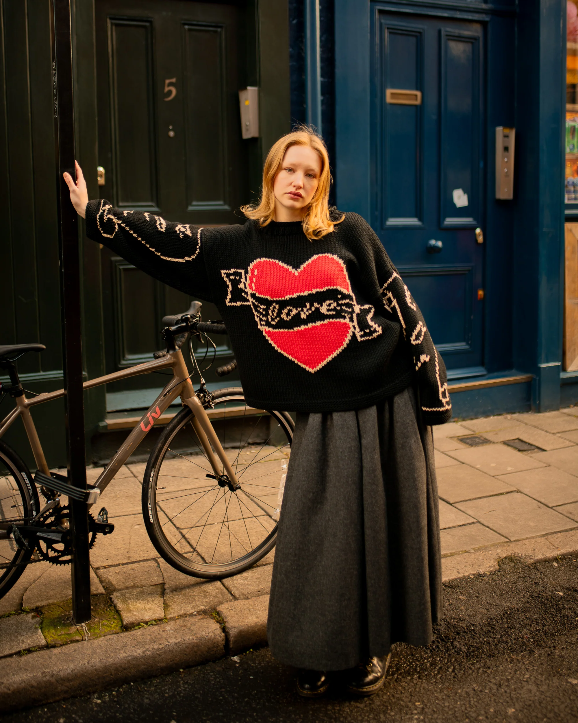 The Young Hearts Jumper - Black - Image 4