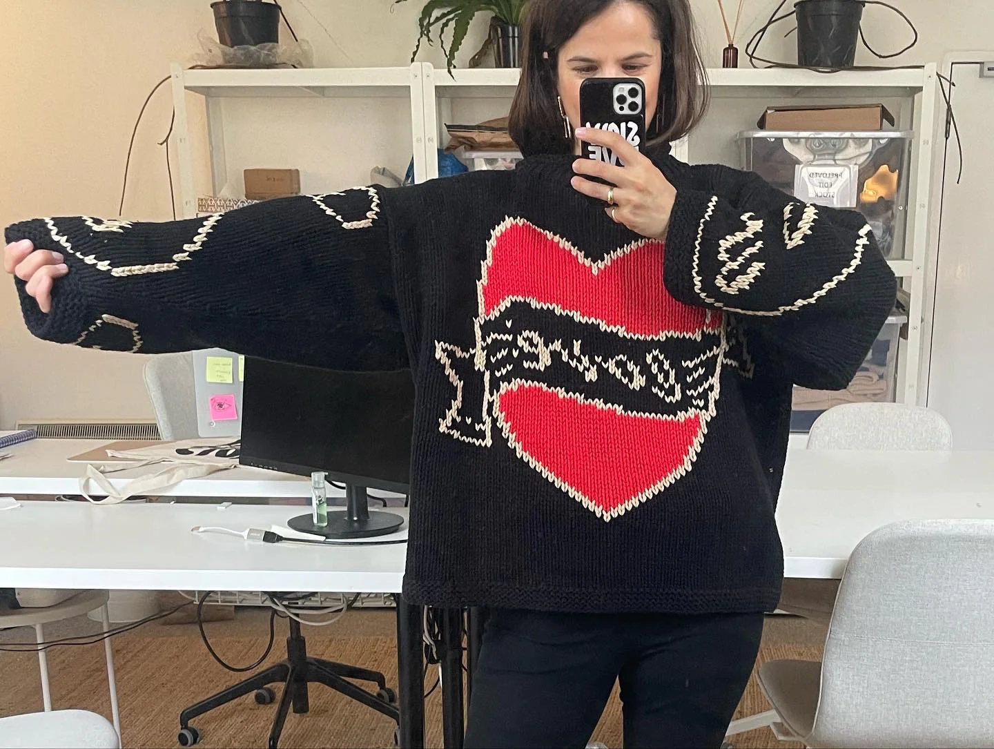 The Young Hearts Jumper - Black - Image 9
