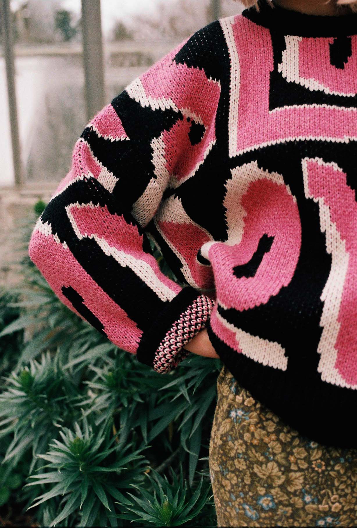 Wild Love Wool Jumper - Pink - Image 4