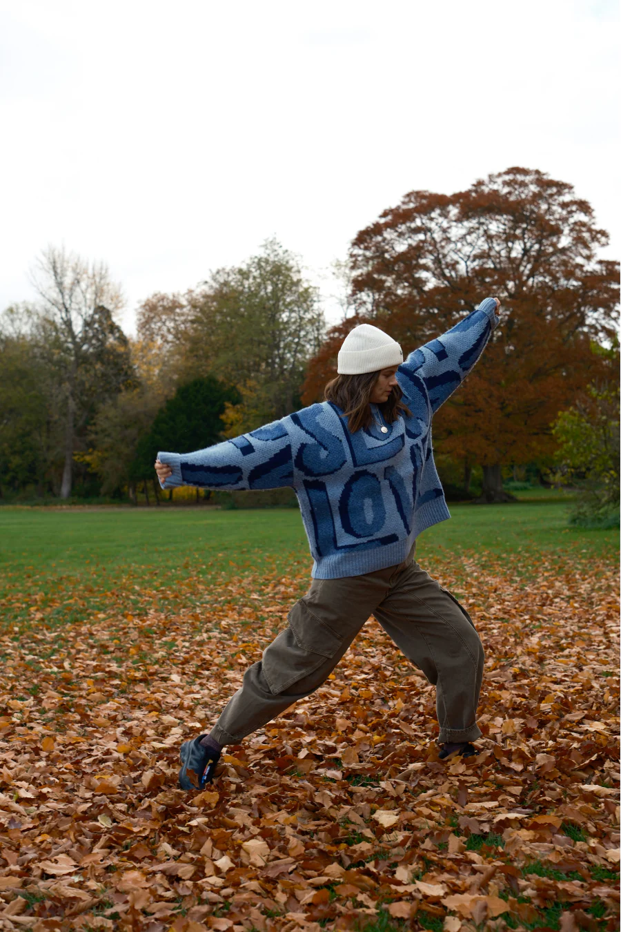 Wild Love Wool Jumper - Blue - Image 3