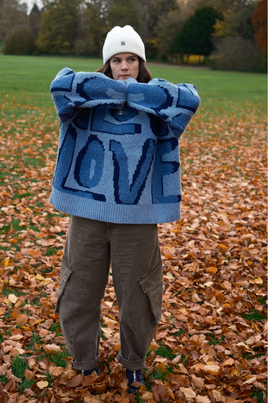 Wild Love Wool Jumper - Blue - Image 6