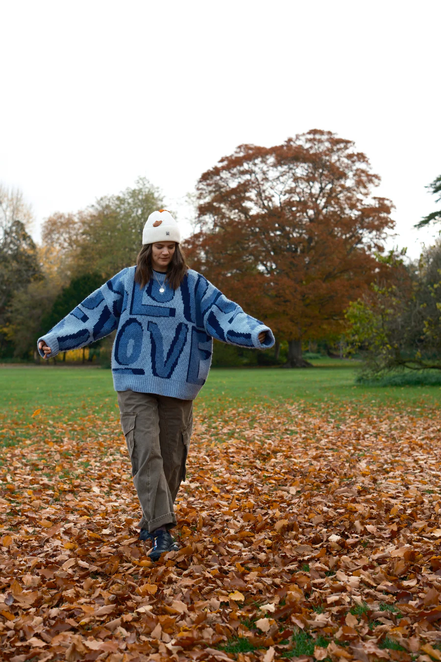 Wild Love Wool Jumper - Blue - Image 9
