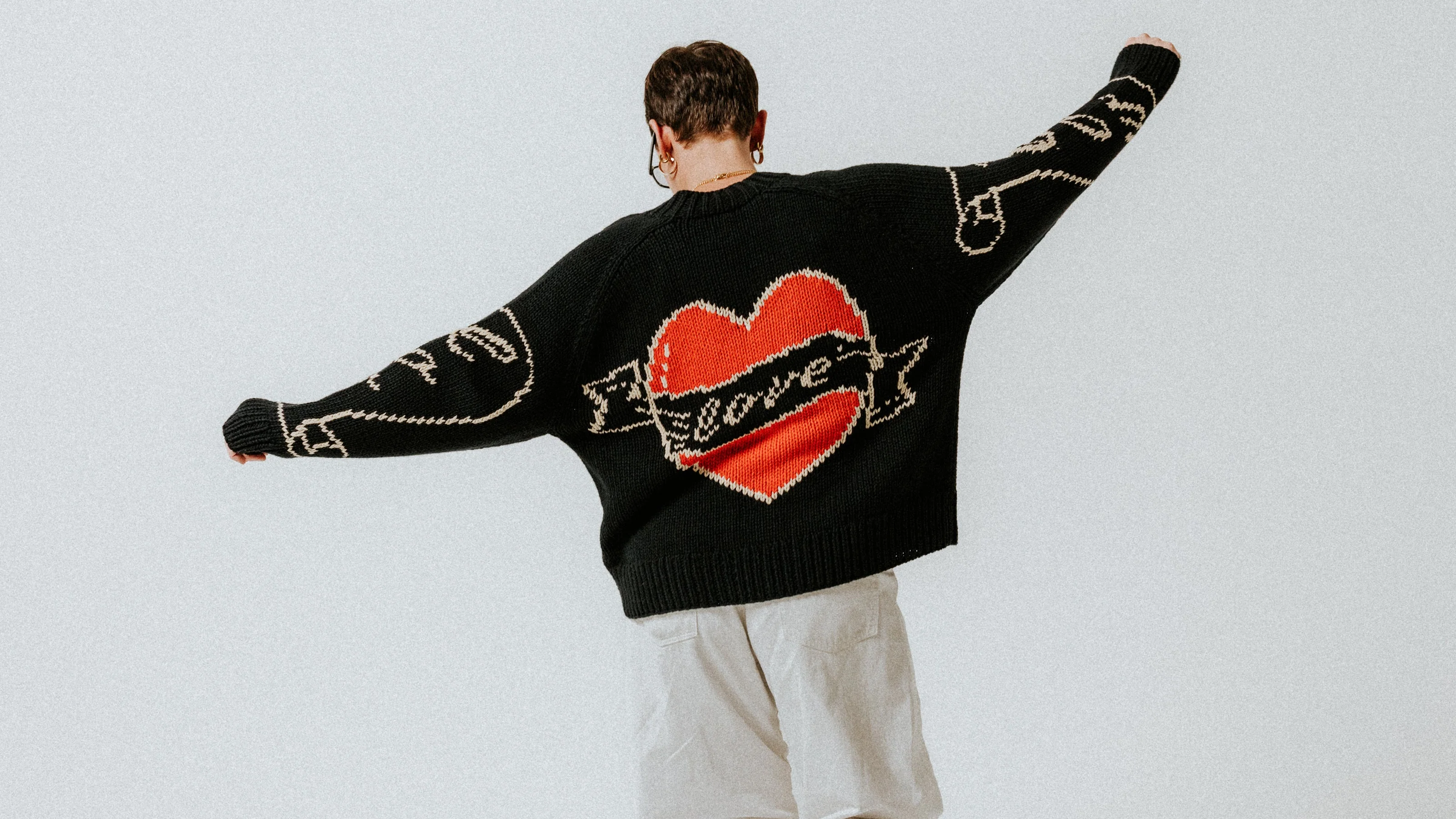 Young Hearts Hand-knitted Cardigan - Image 4